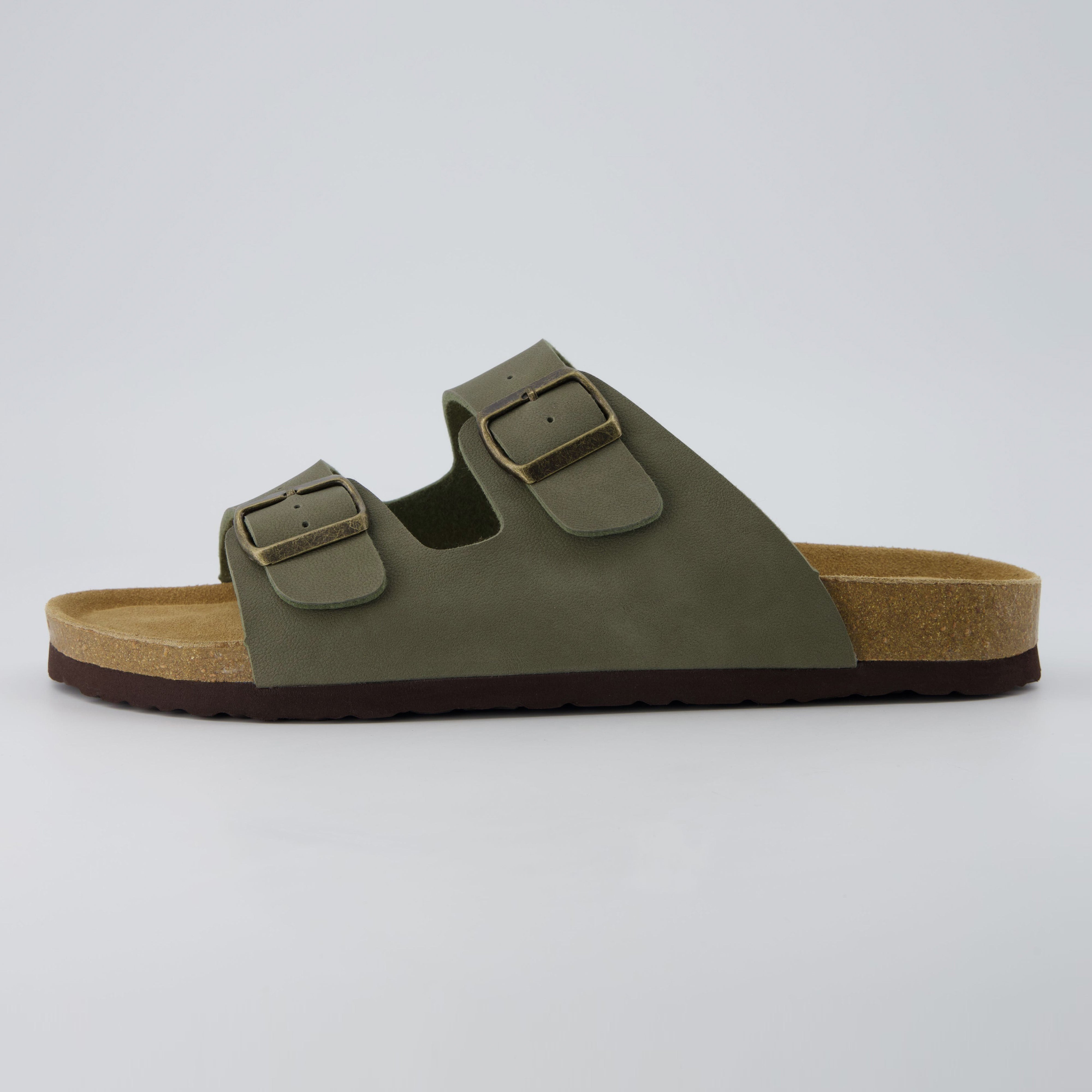 Lane Men's Cork Footbed Sandal Olive Medium