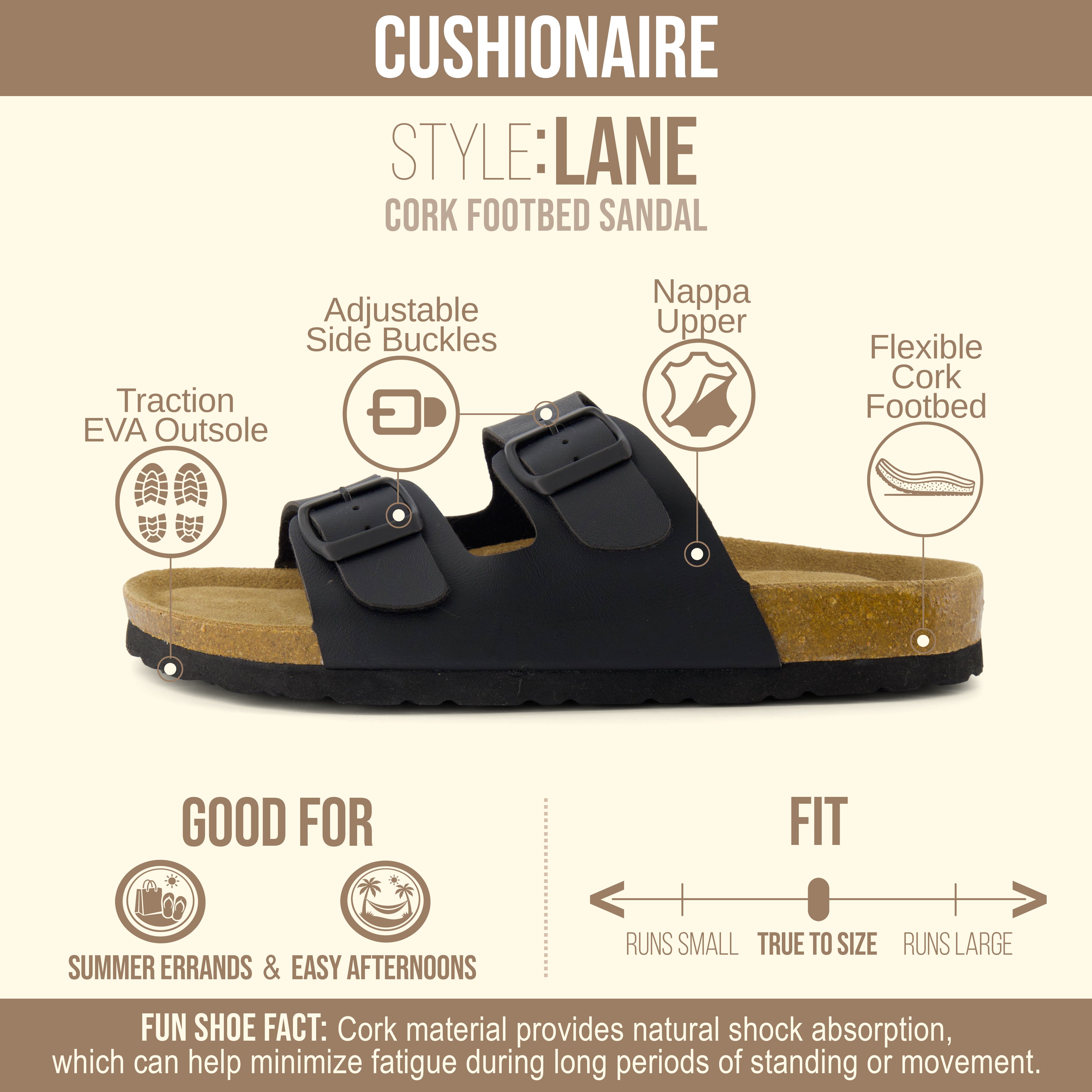 Lane Cork Footbed Sandal