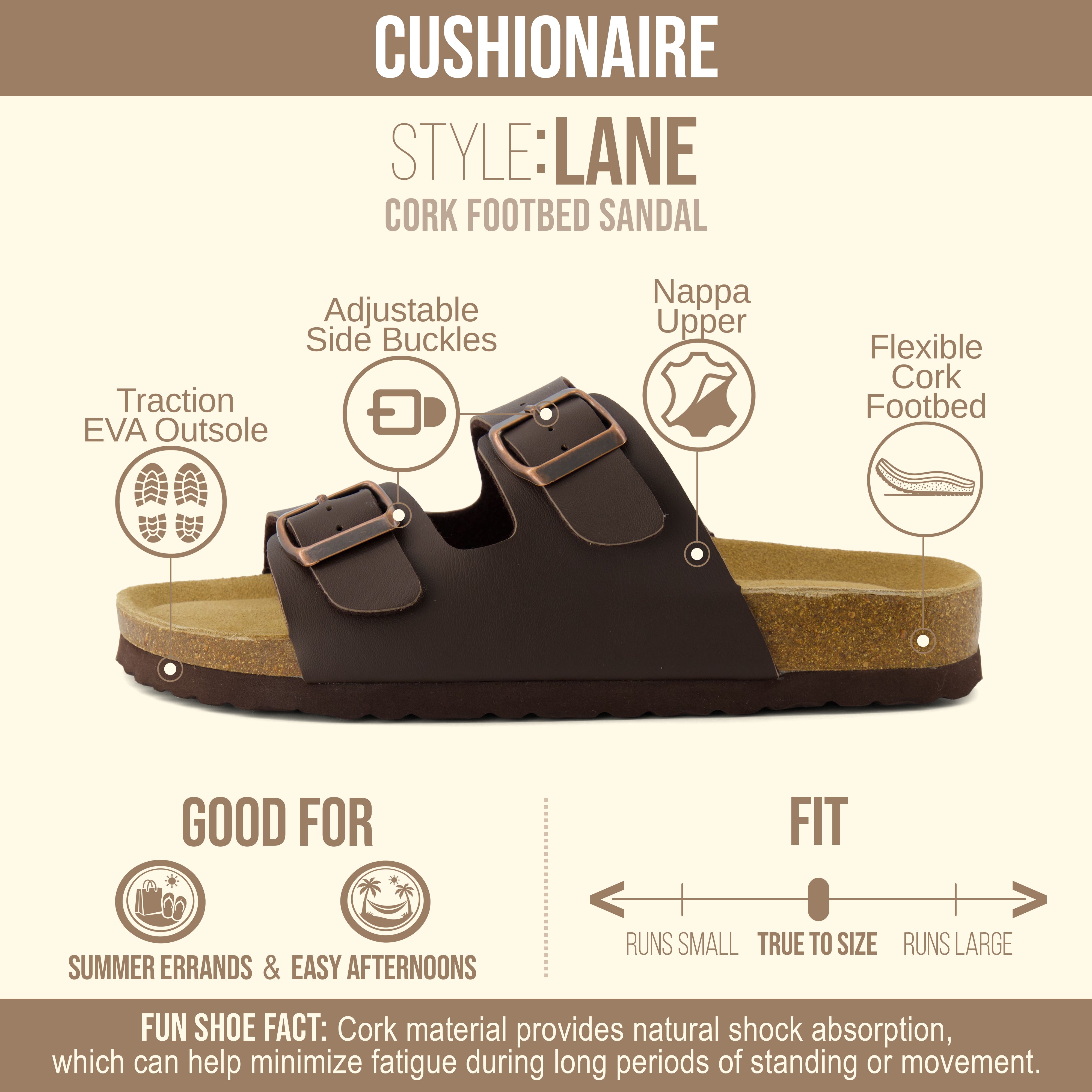 Lane Cork Footbed Sandal