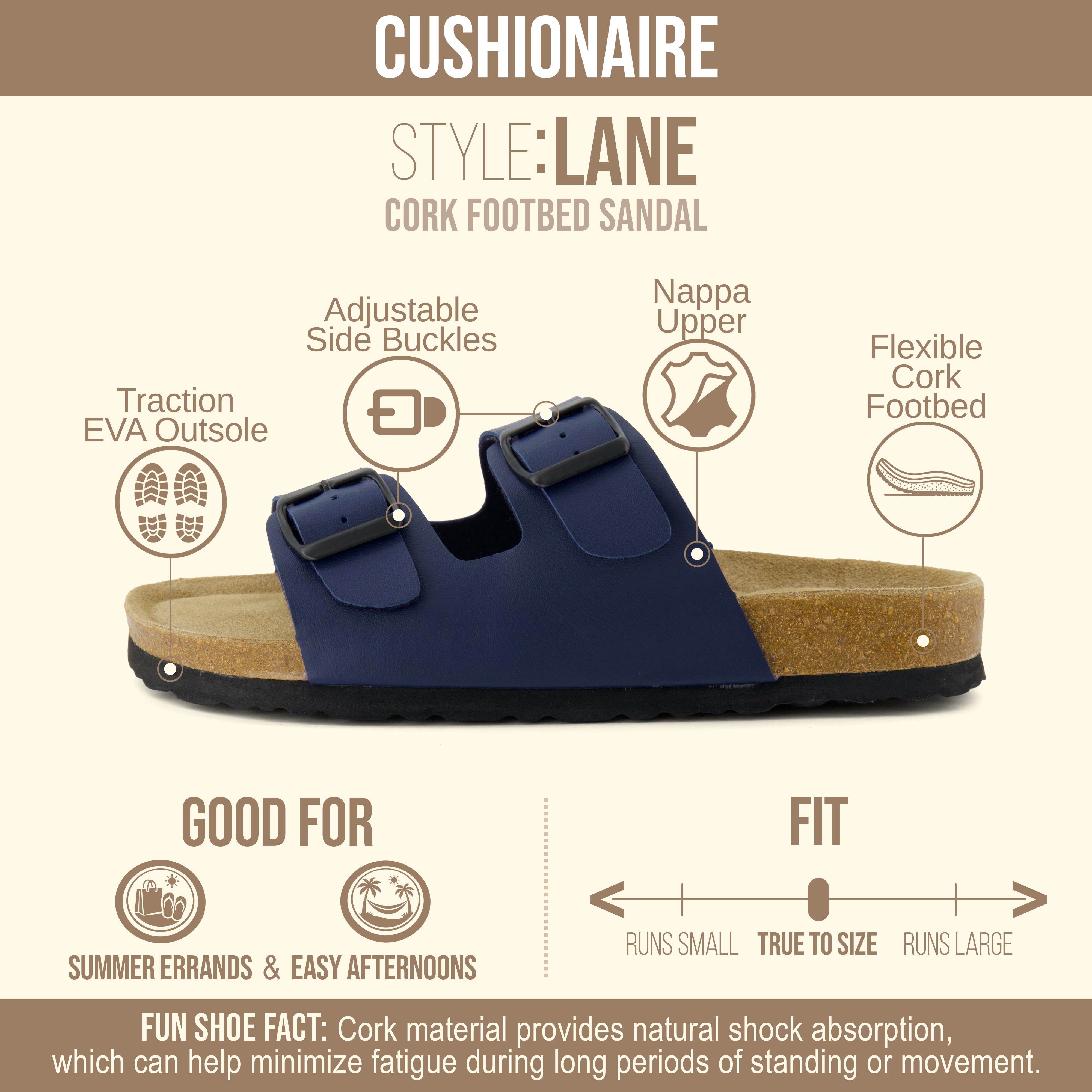 Lane Cork Footbed Sandal