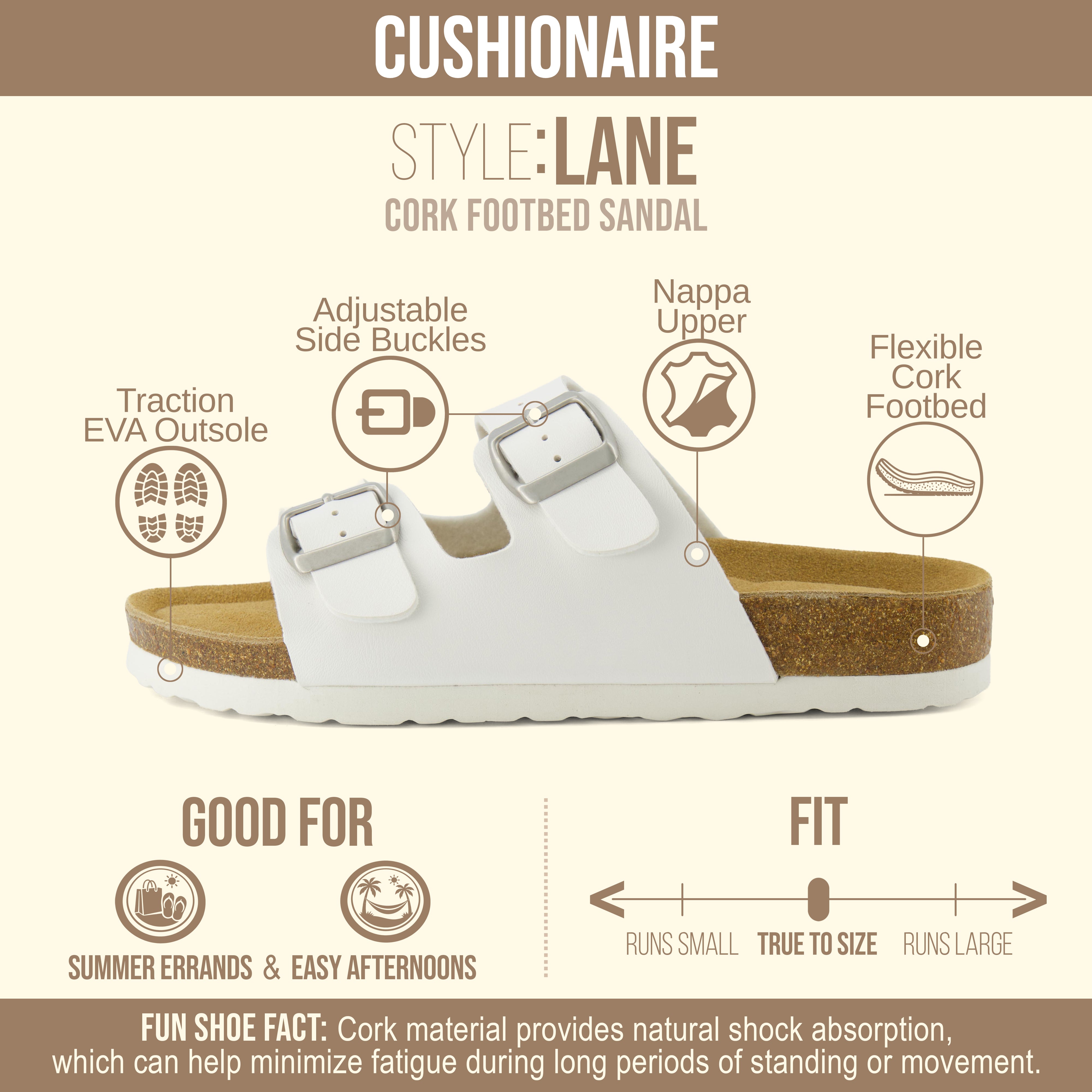 Lane Cork Footbed Sandal