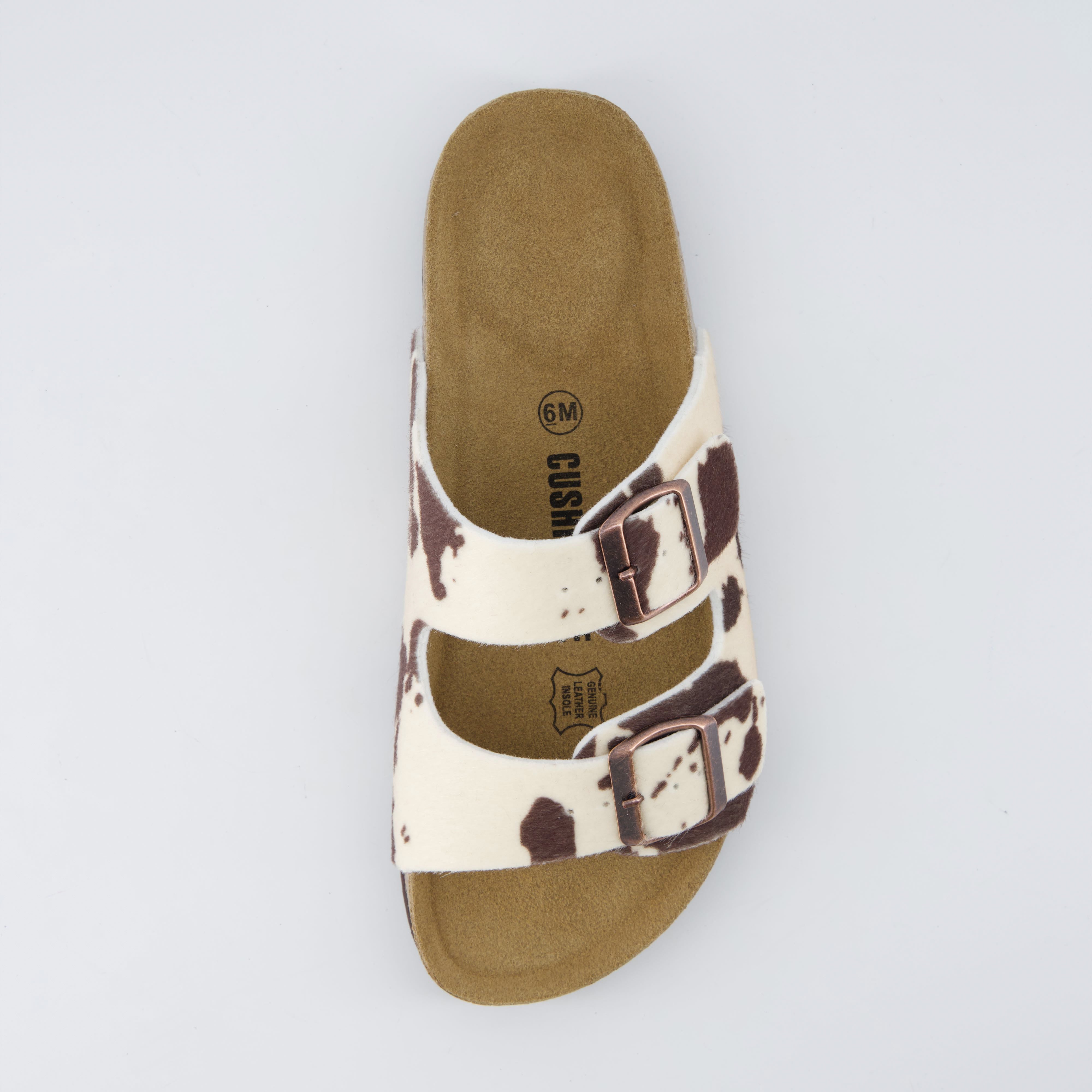 Lane Cork Footbed Sandal Brown Cow Medium
