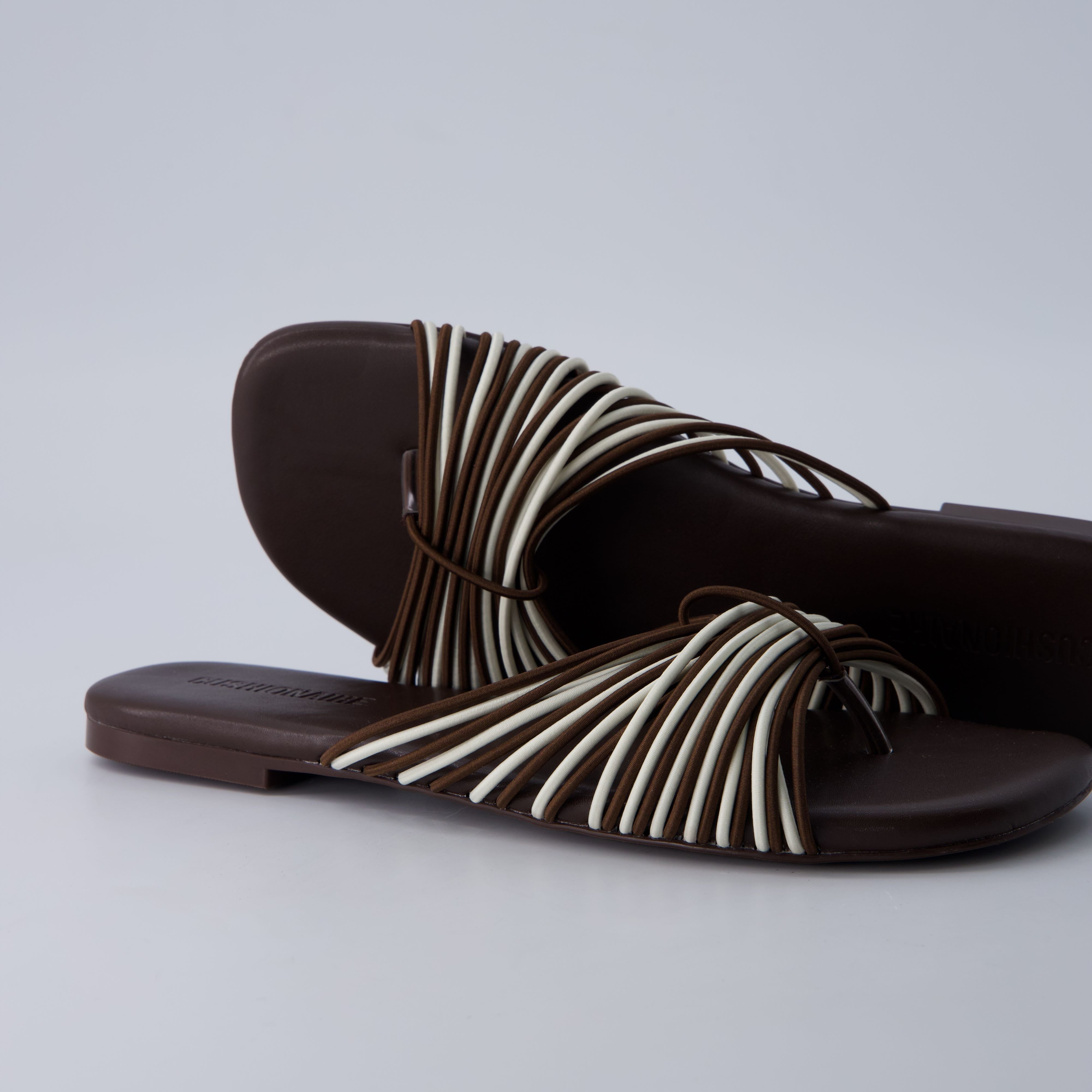 Lanky Strappy Sandals Brown Multi Medium