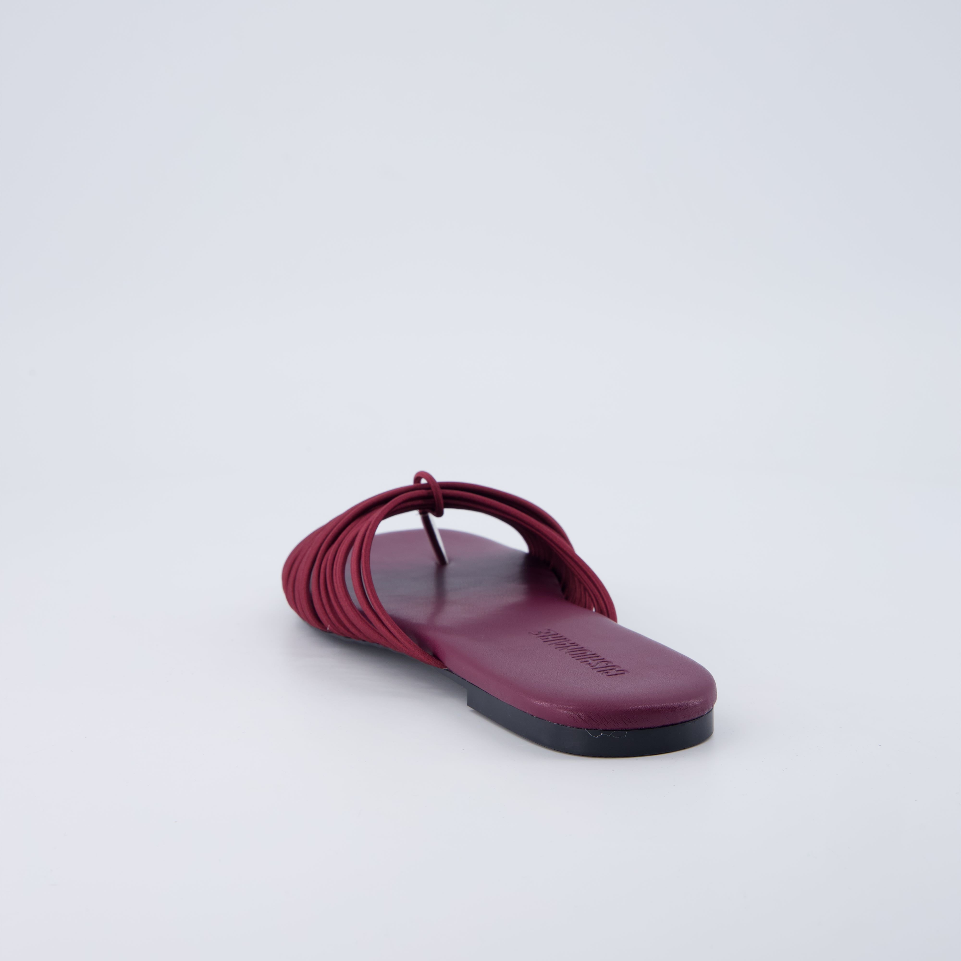 Lanky Strappy Sandals Burgundy Medium