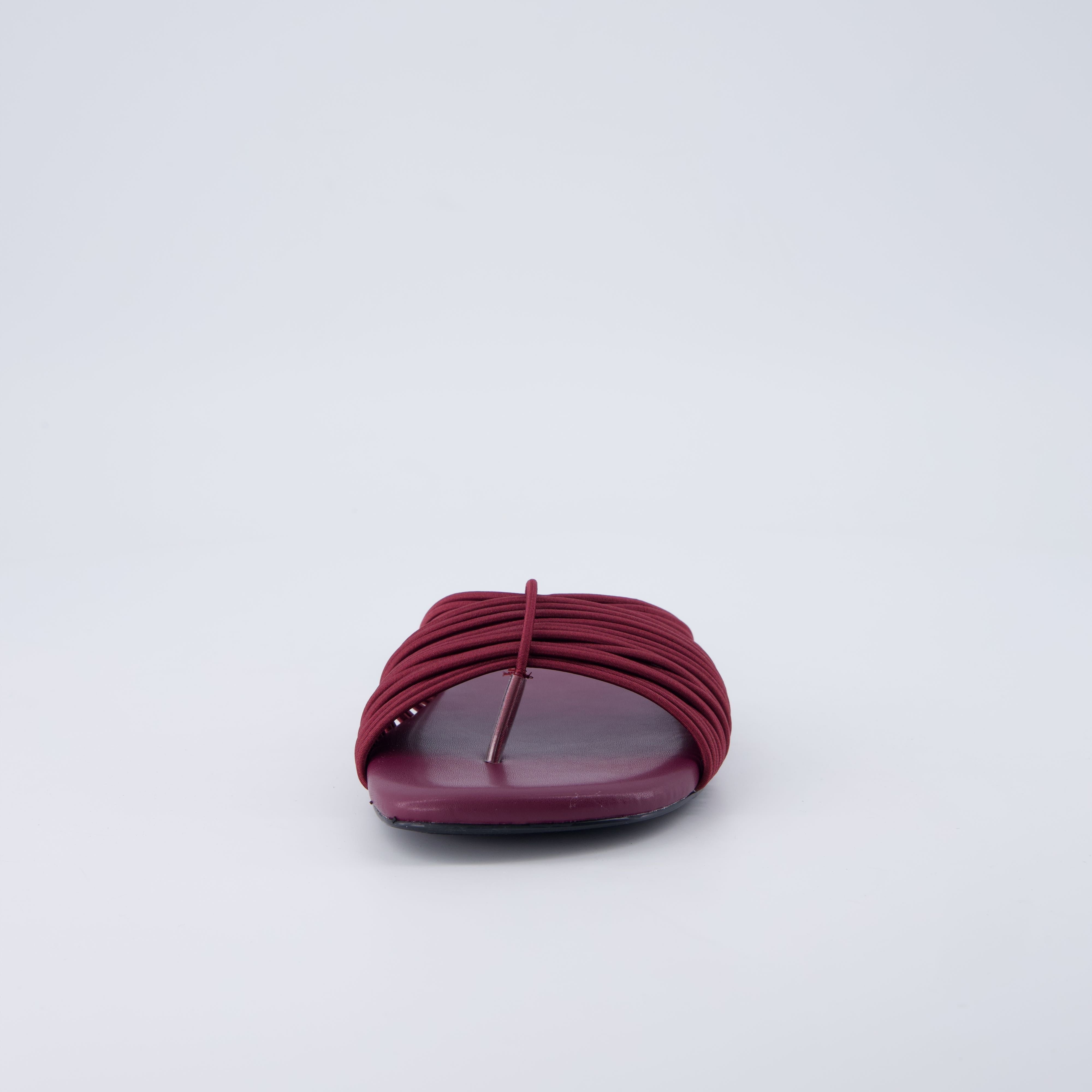 Lanky Strappy Sandals Burgundy Medium