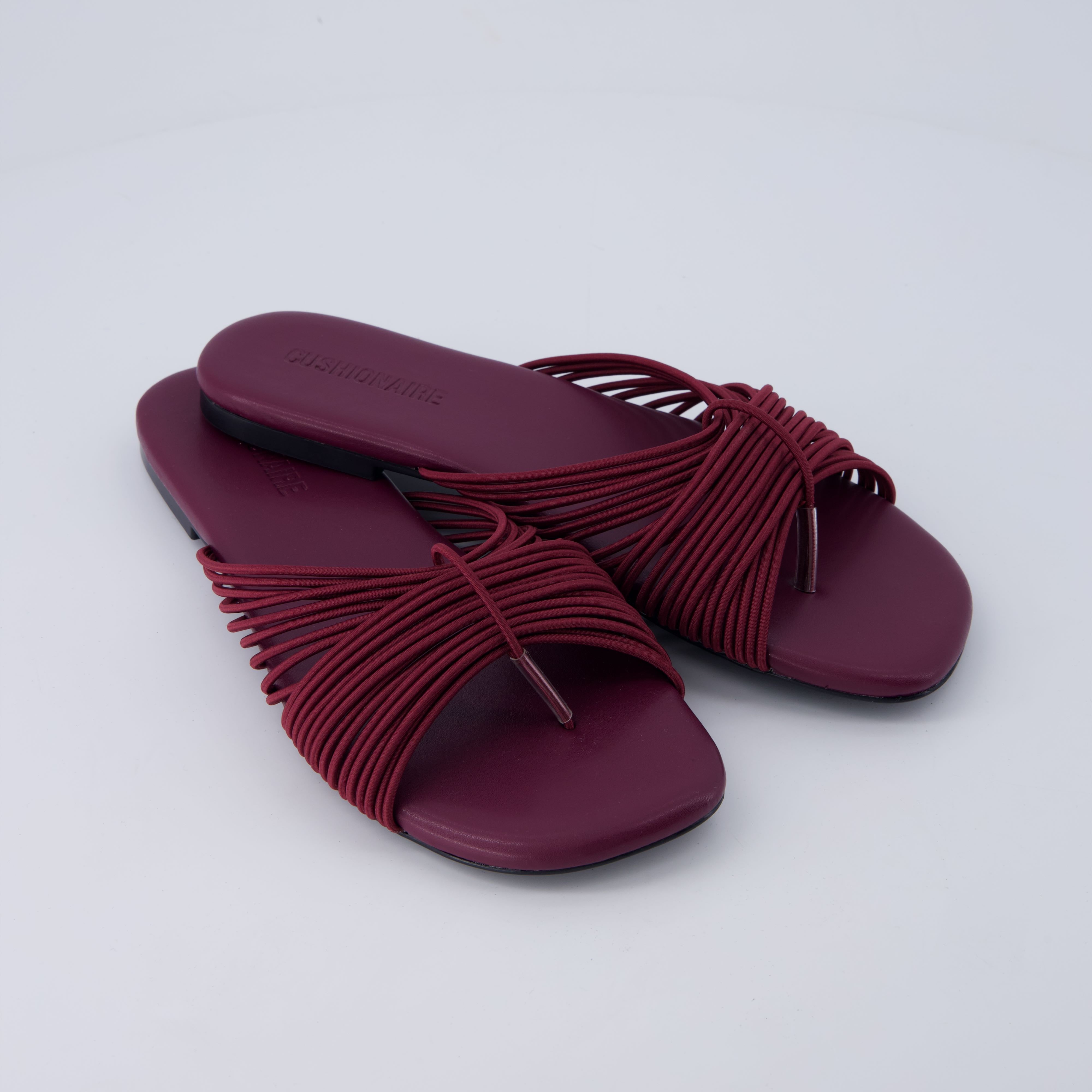 Lanky Strappy Sandals Burgundy Medium