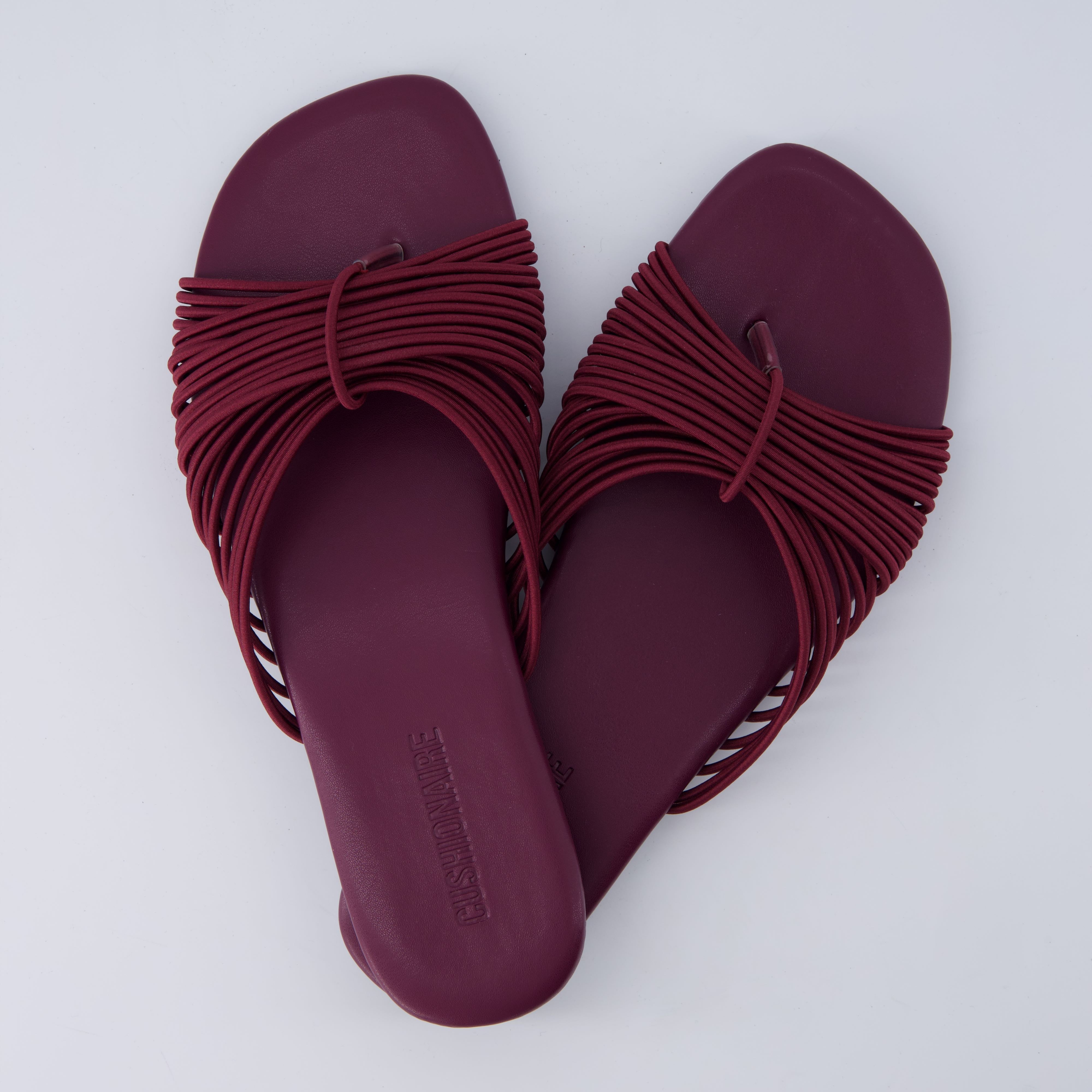 Lanky Strappy Sandals Burgundy Medium