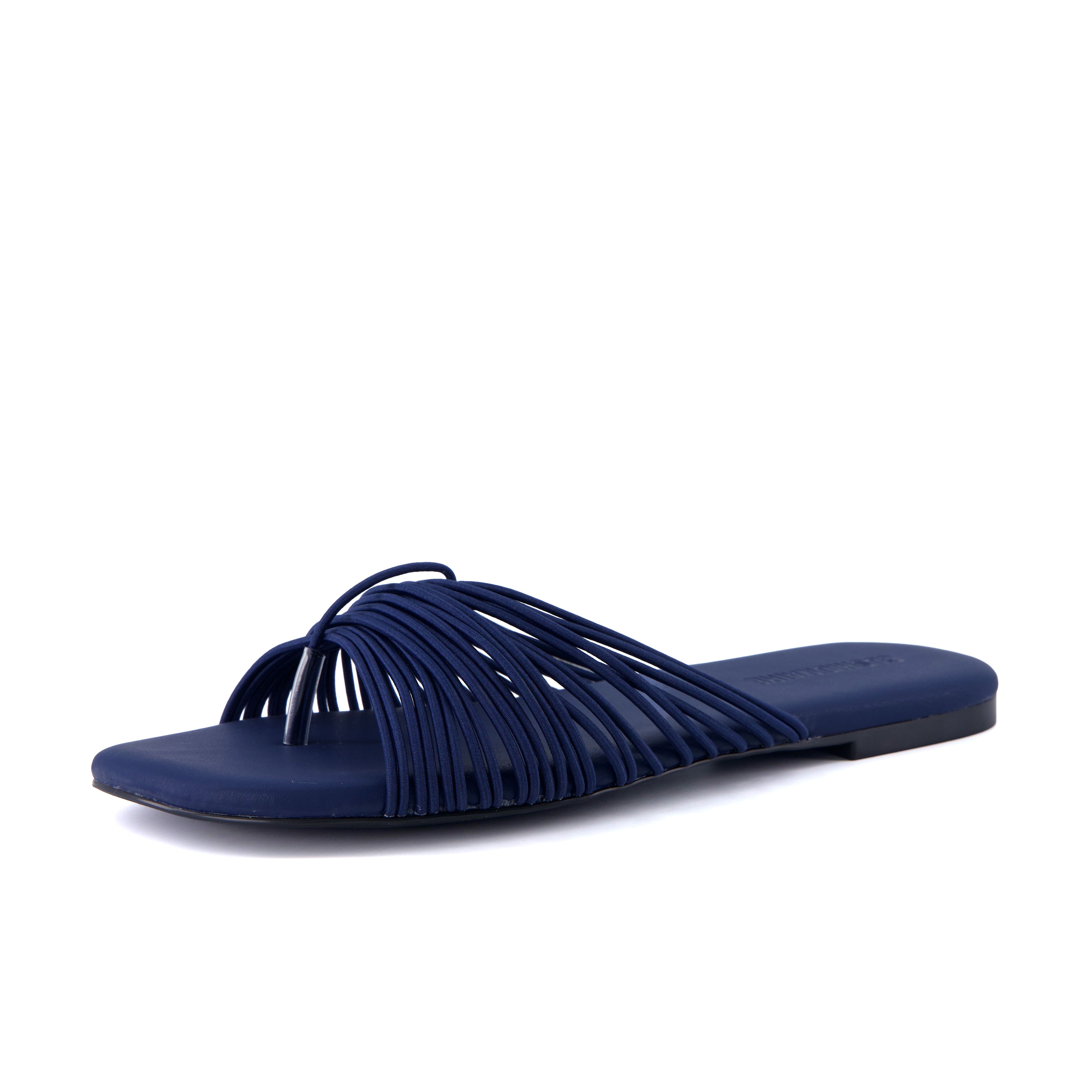 Lanky Strappy Sandals Navy Medium