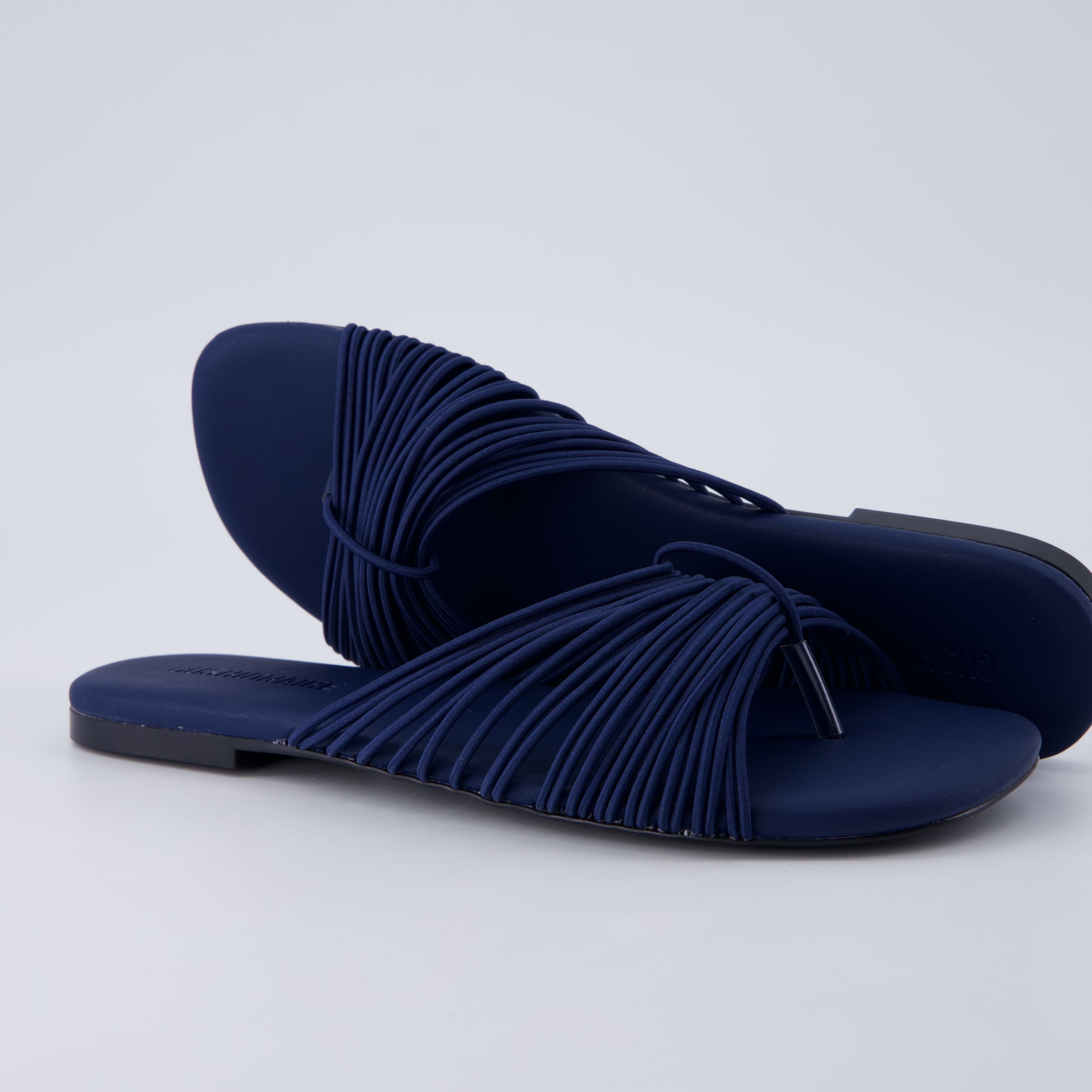 Lanky Strappy Sandals Navy Medium