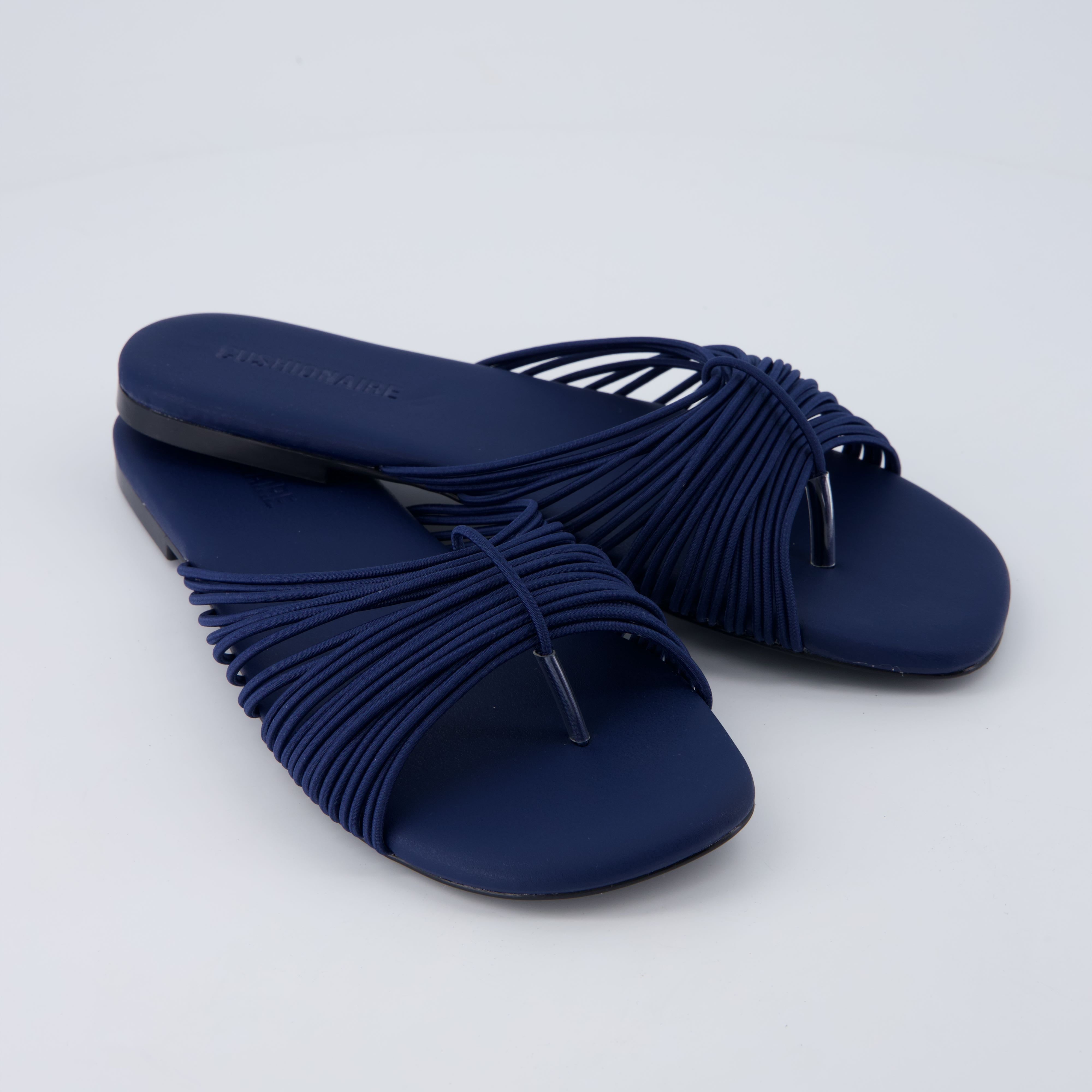 Lanky Strappy Sandals Navy Medium