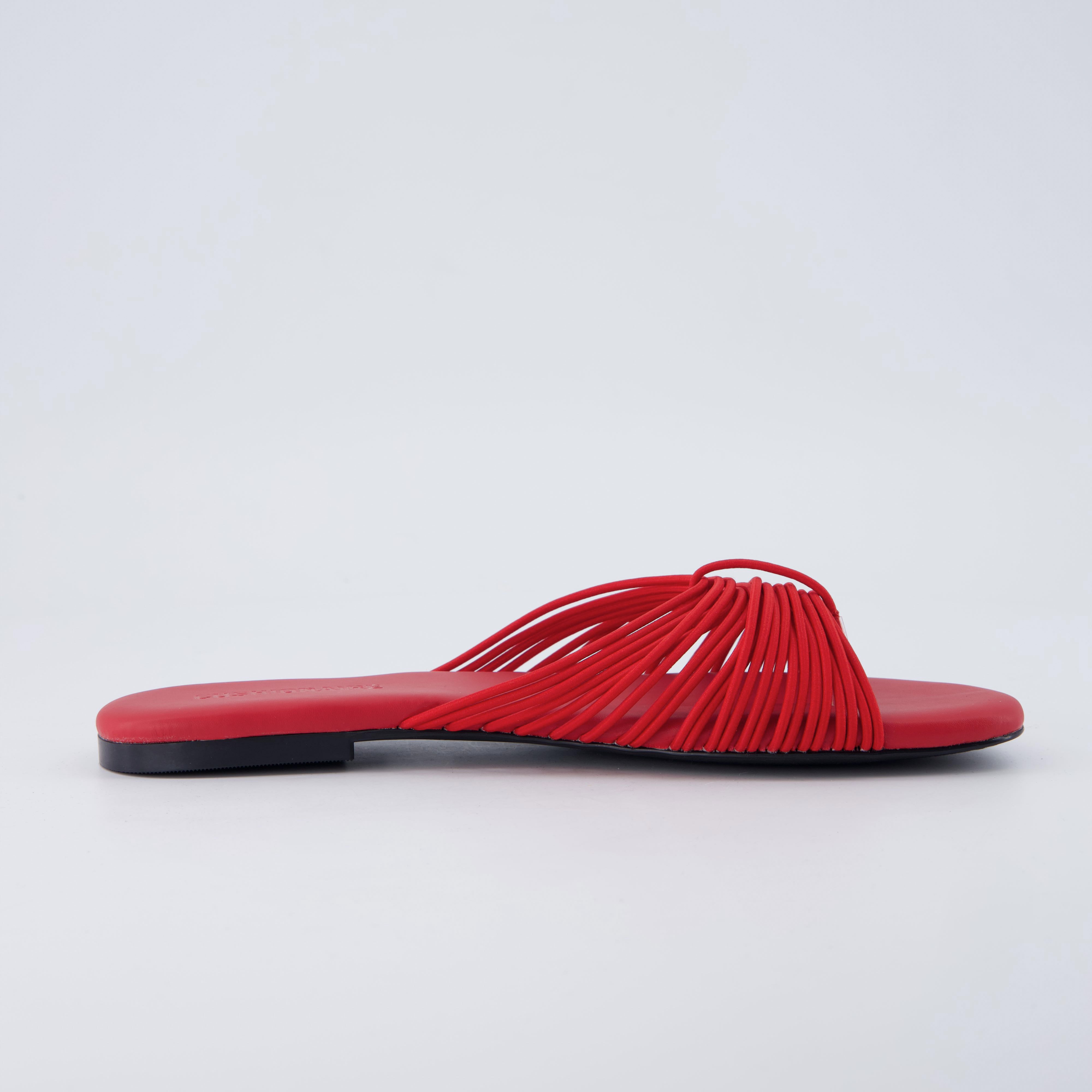 Lanky Strappy Sandals Red Medium
