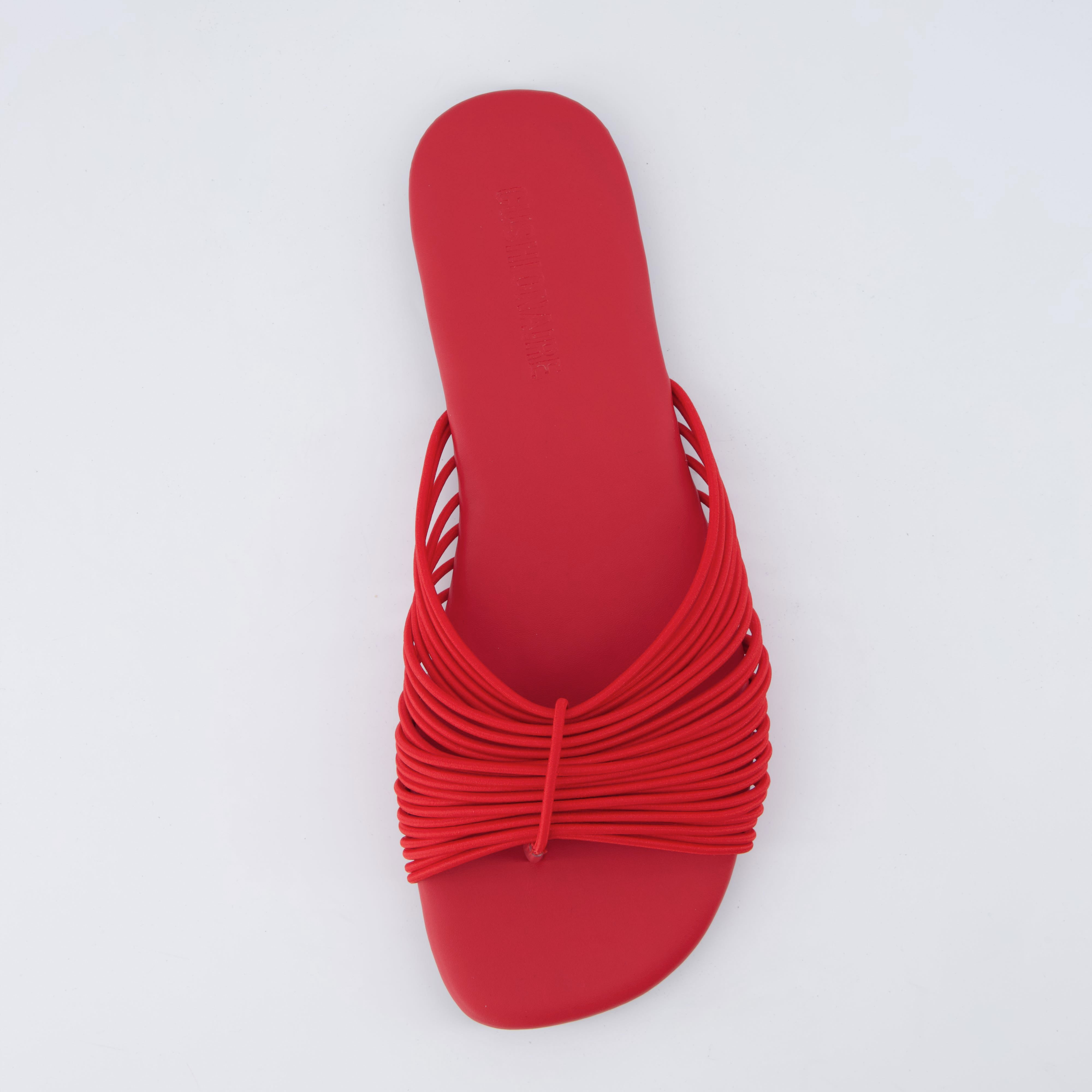 Lanky Strappy Sandals Red Medium