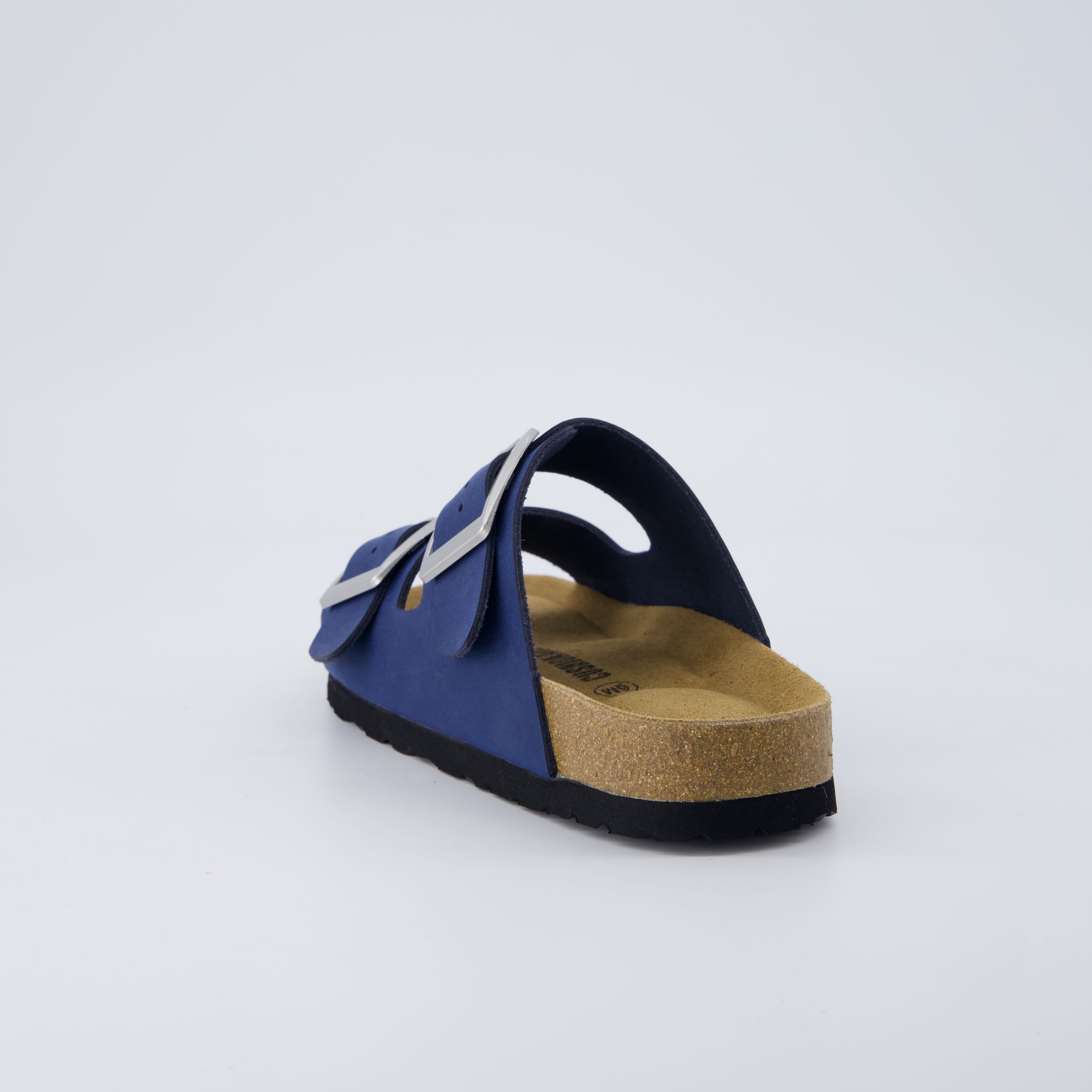 Laz Genuine Suede Slides Navy