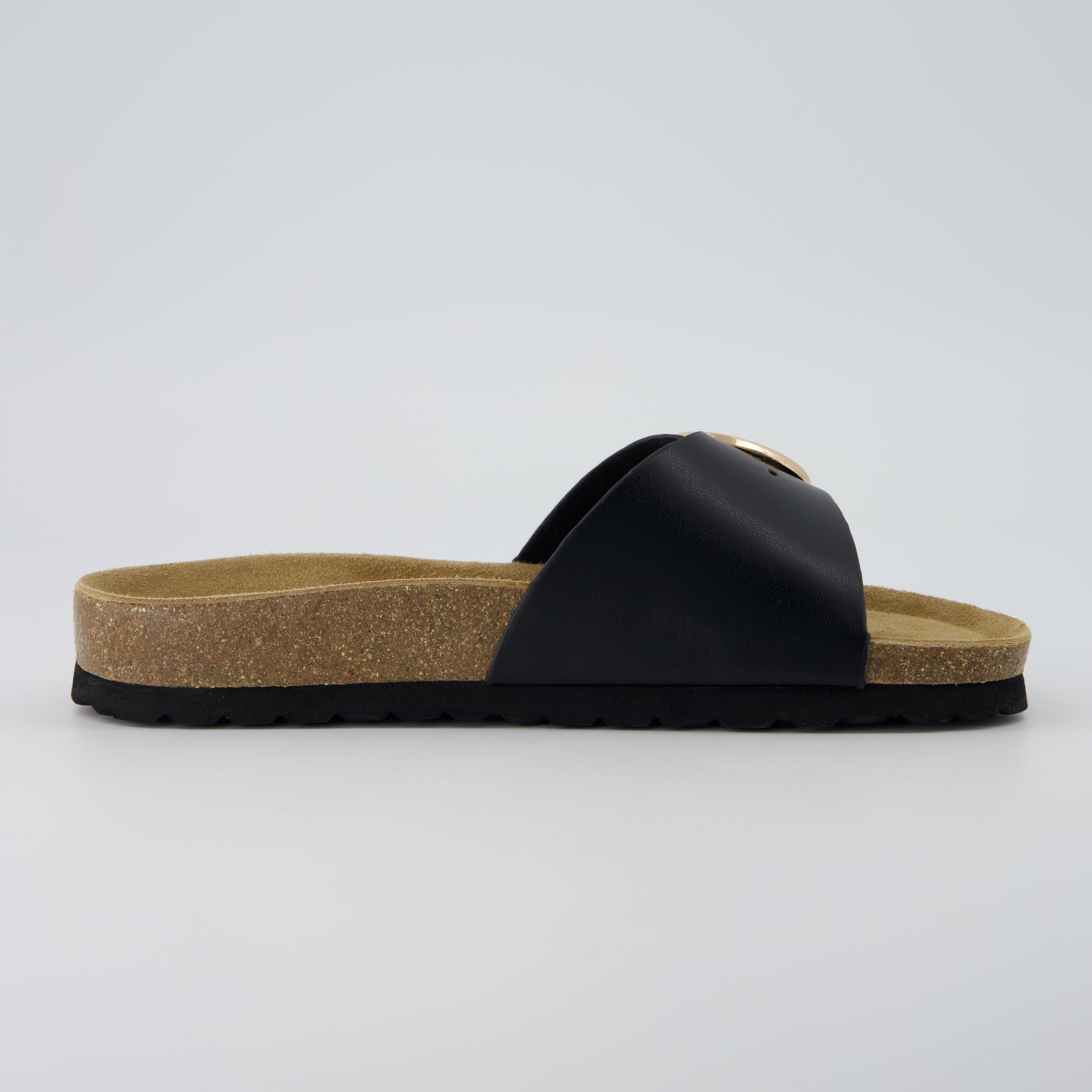 Leeds Cork Sandal Black