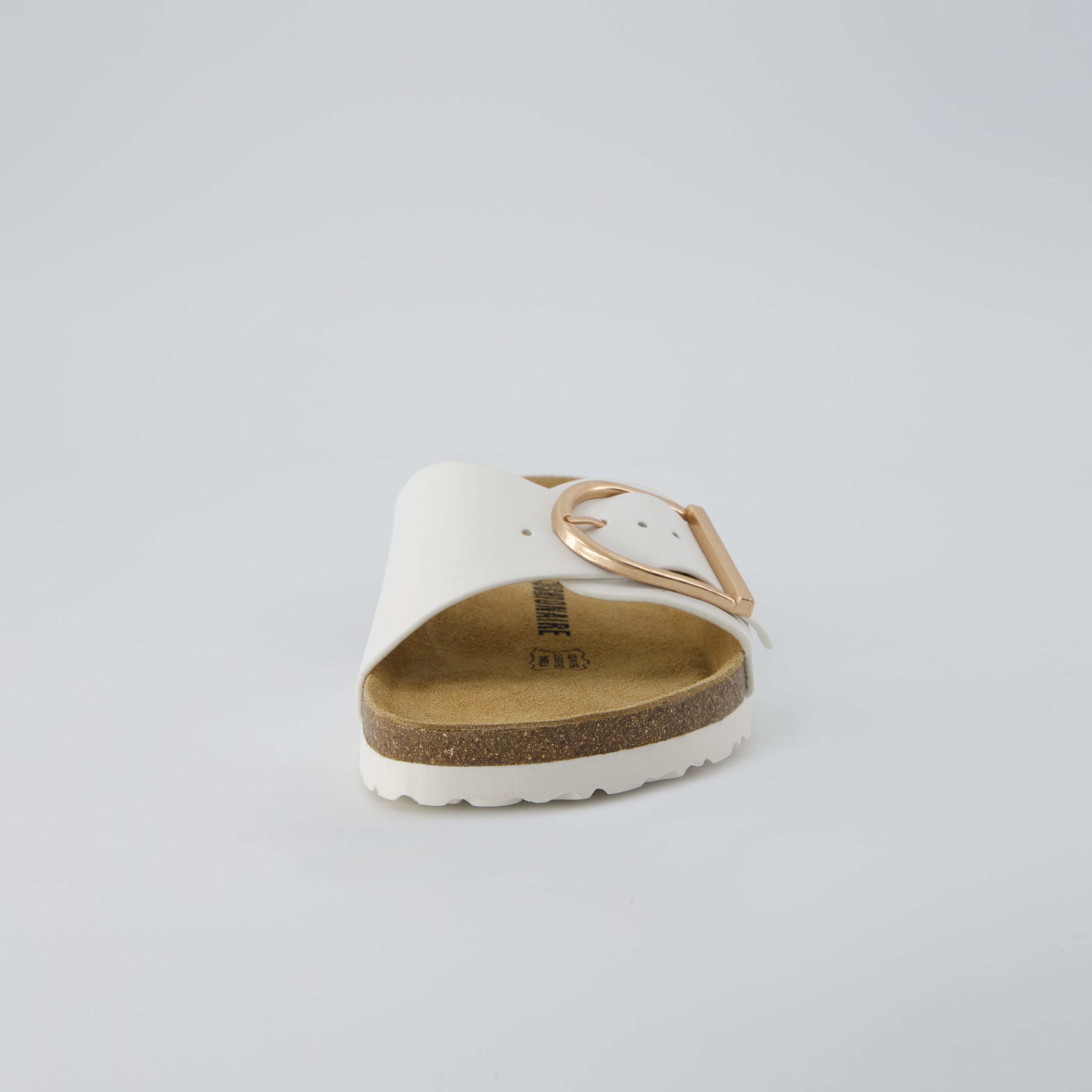 Leeds Cork Sandal White