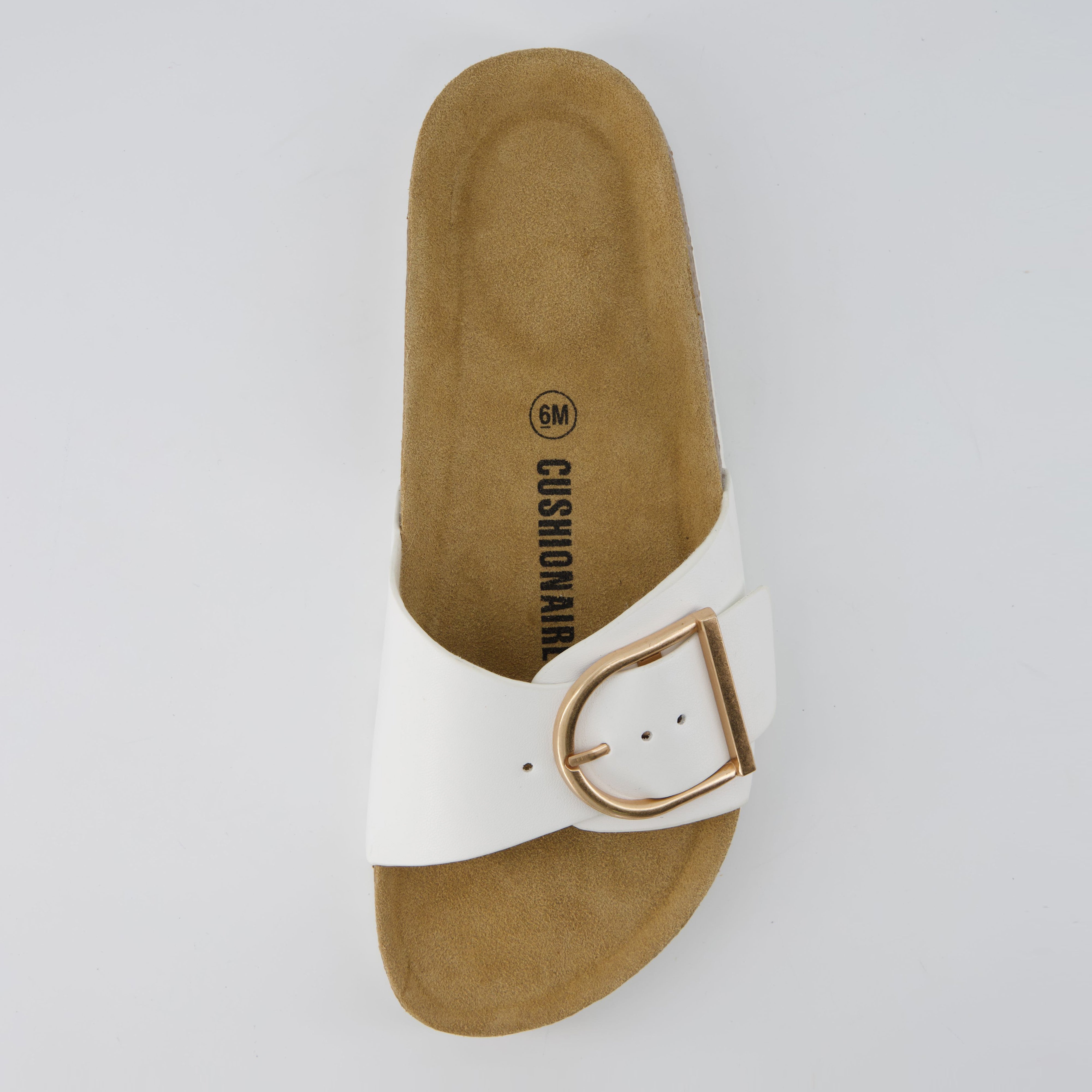 Leeds Cork Sandal White