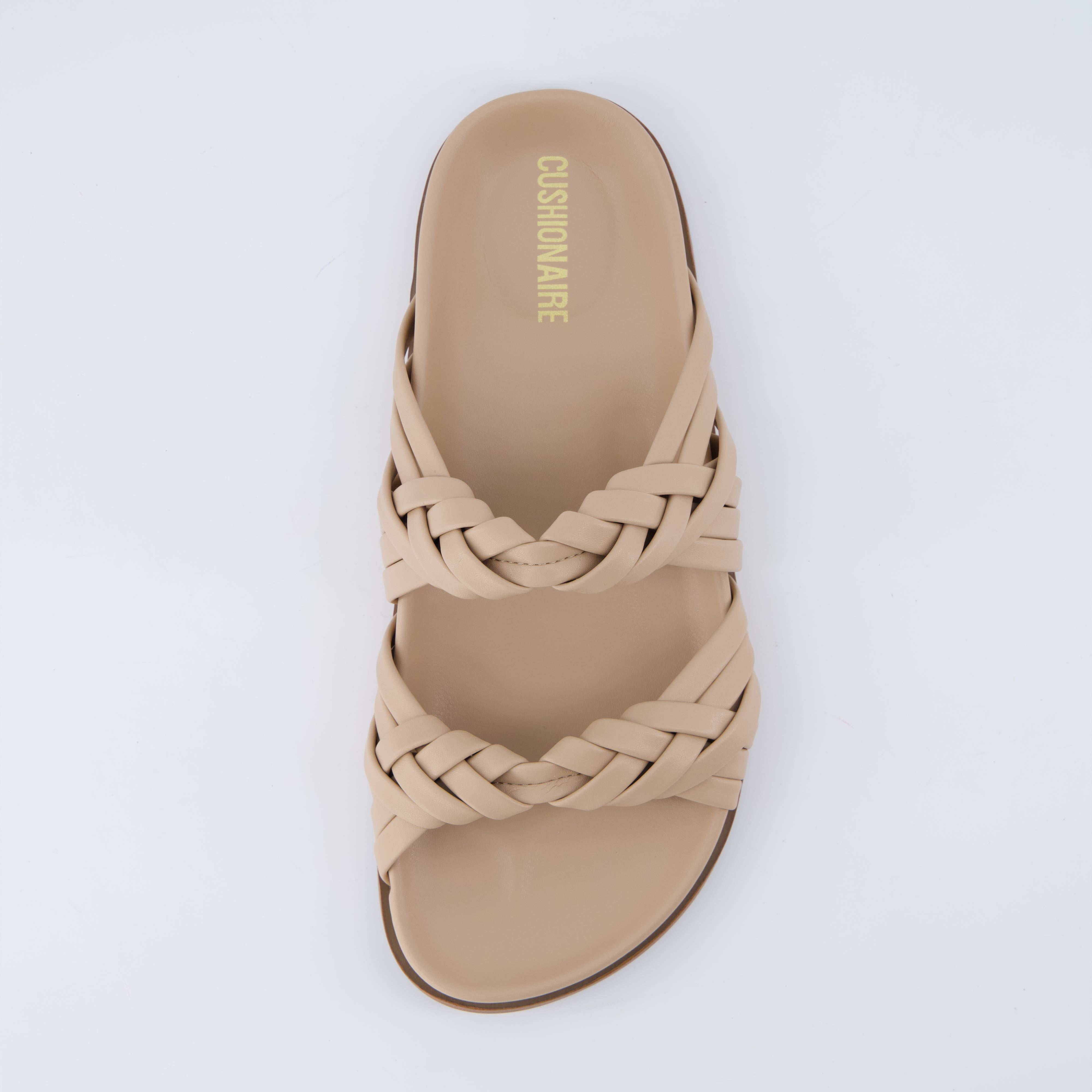 Lens Braided Strap Sandals Nude
