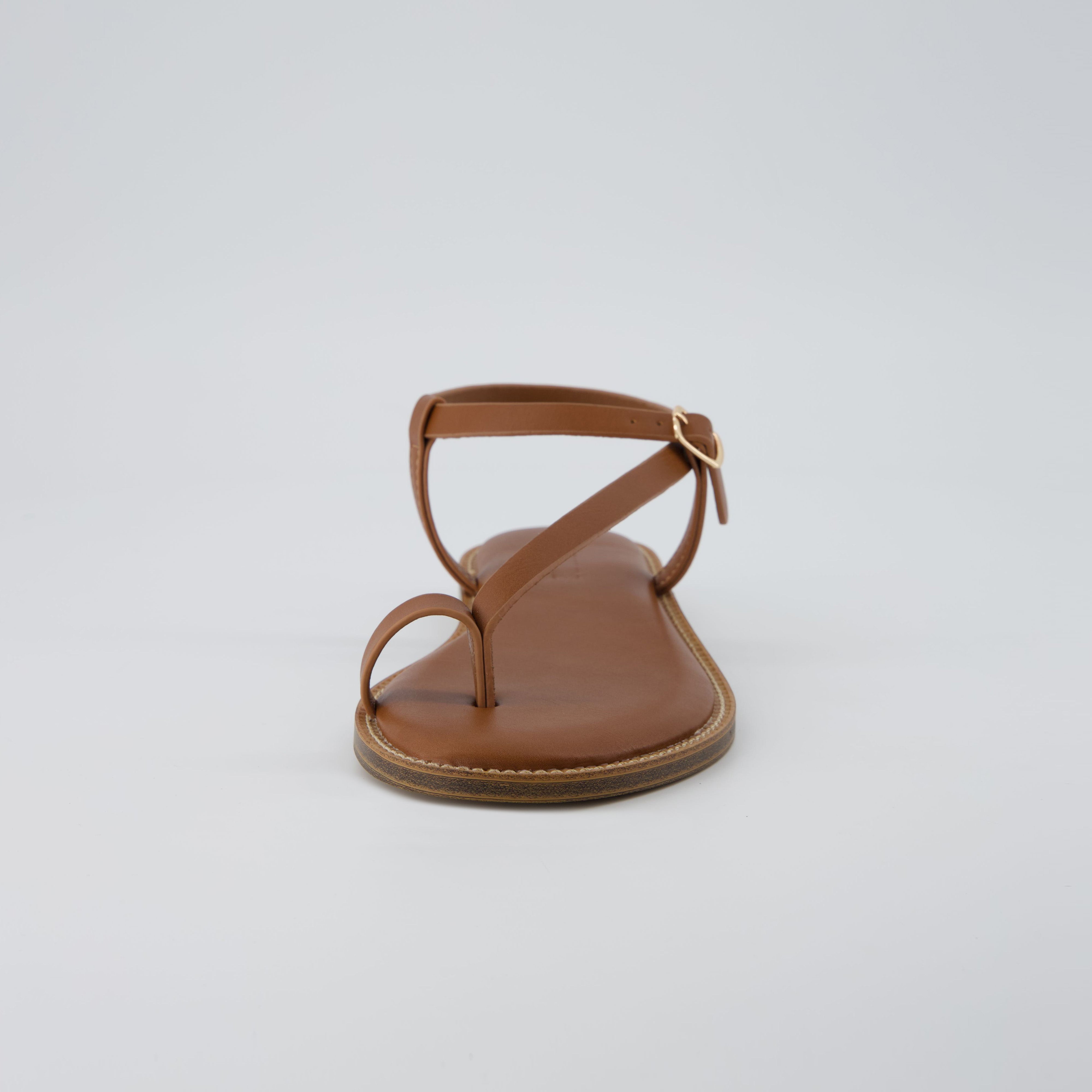 Life Strappy Flat Sandals Whiskey Medium