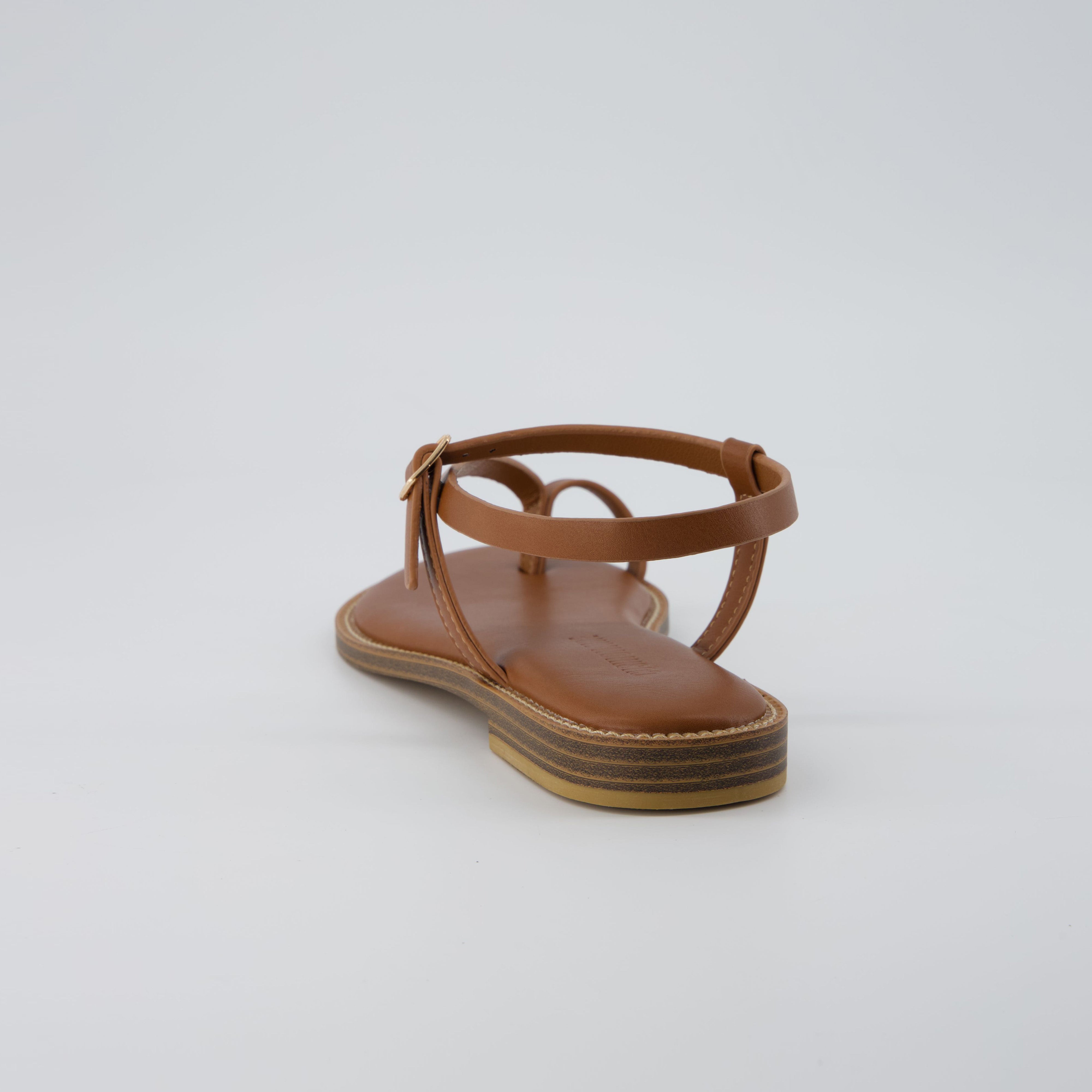 Life Strappy Flat Sandals Whiskey Medium