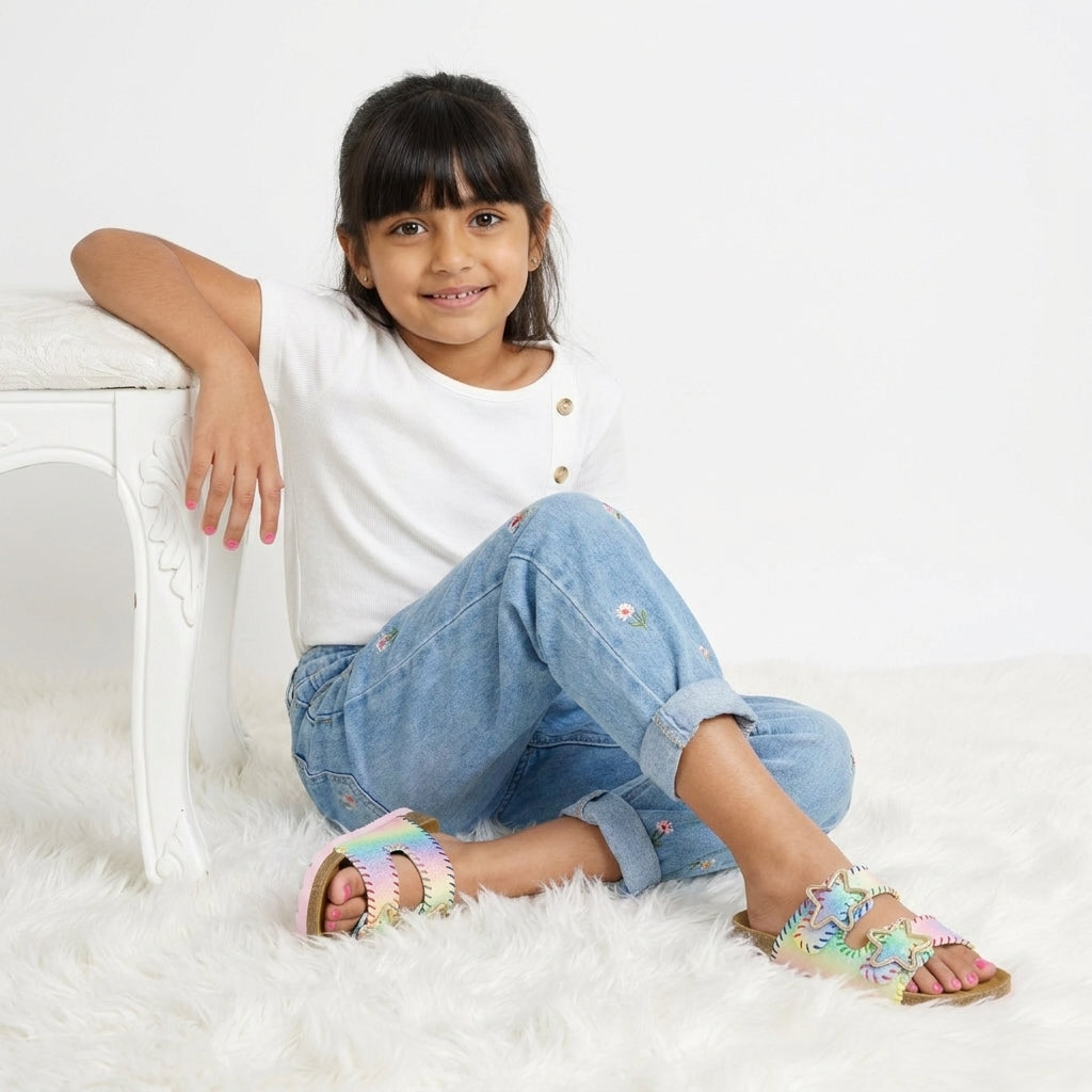 Lily Girl Toddler Sandals Multi Embellish Medium