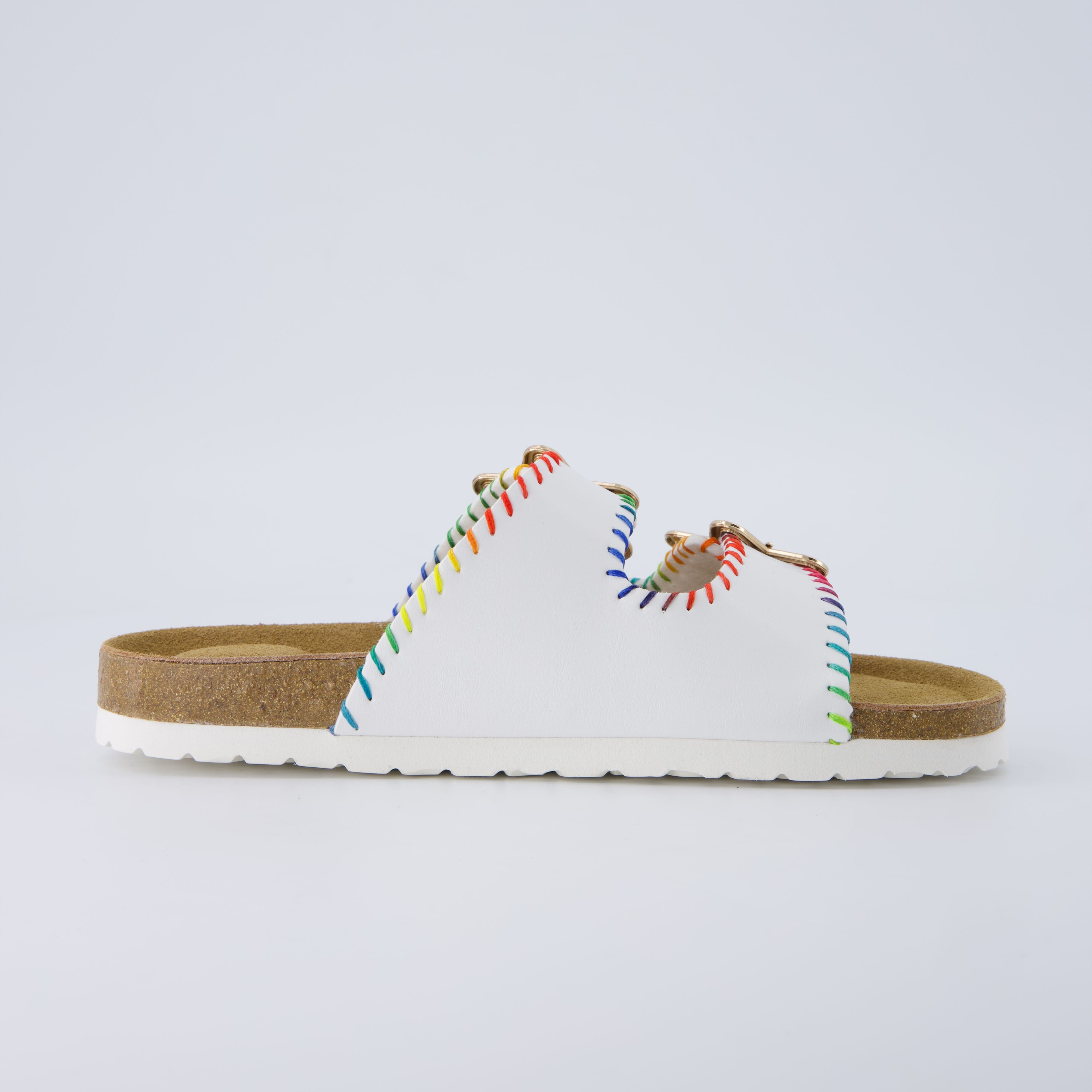 Lily Girl Toddler Sandals White Embellish Medium