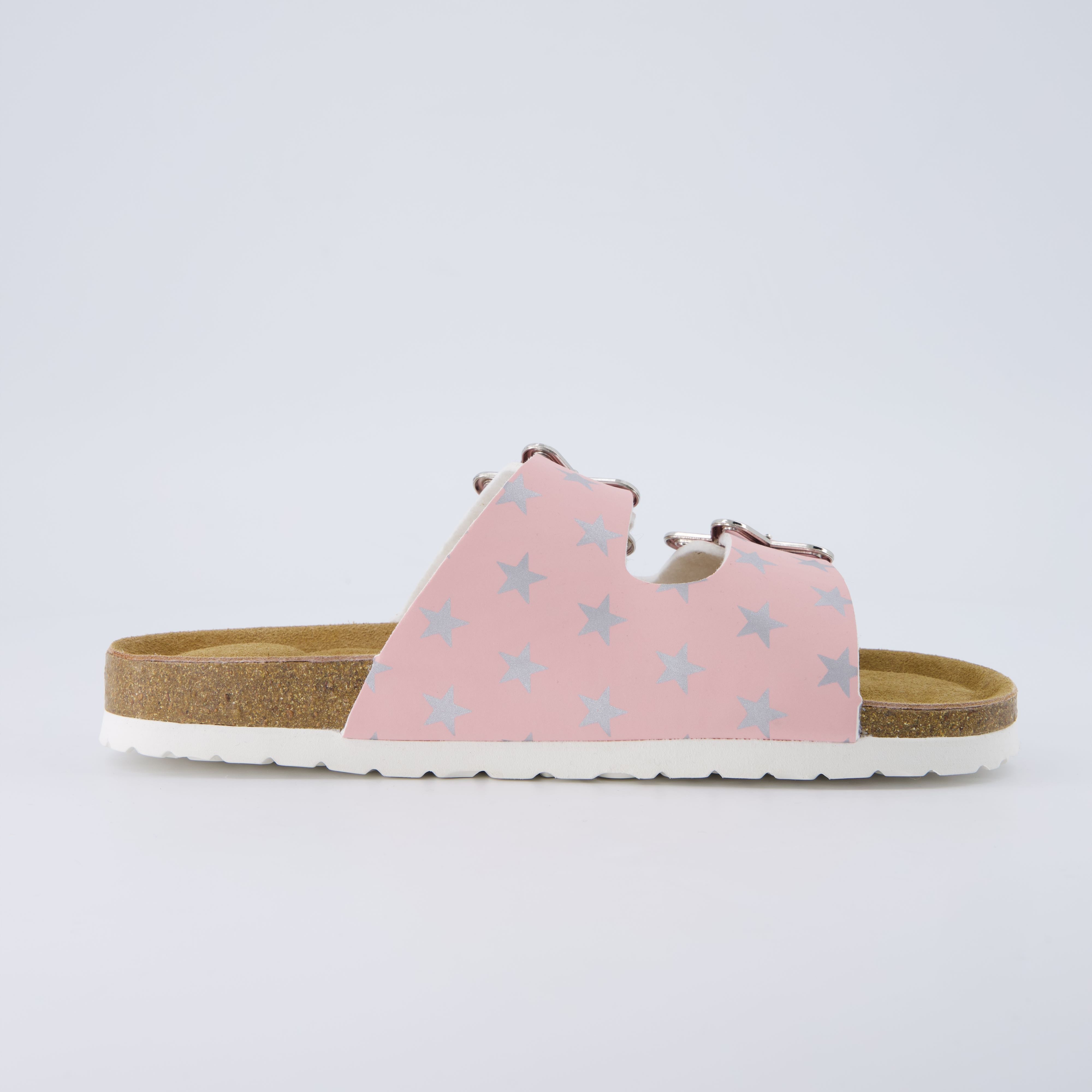 Lily Girl Toddler Sandals Pink Print Medium