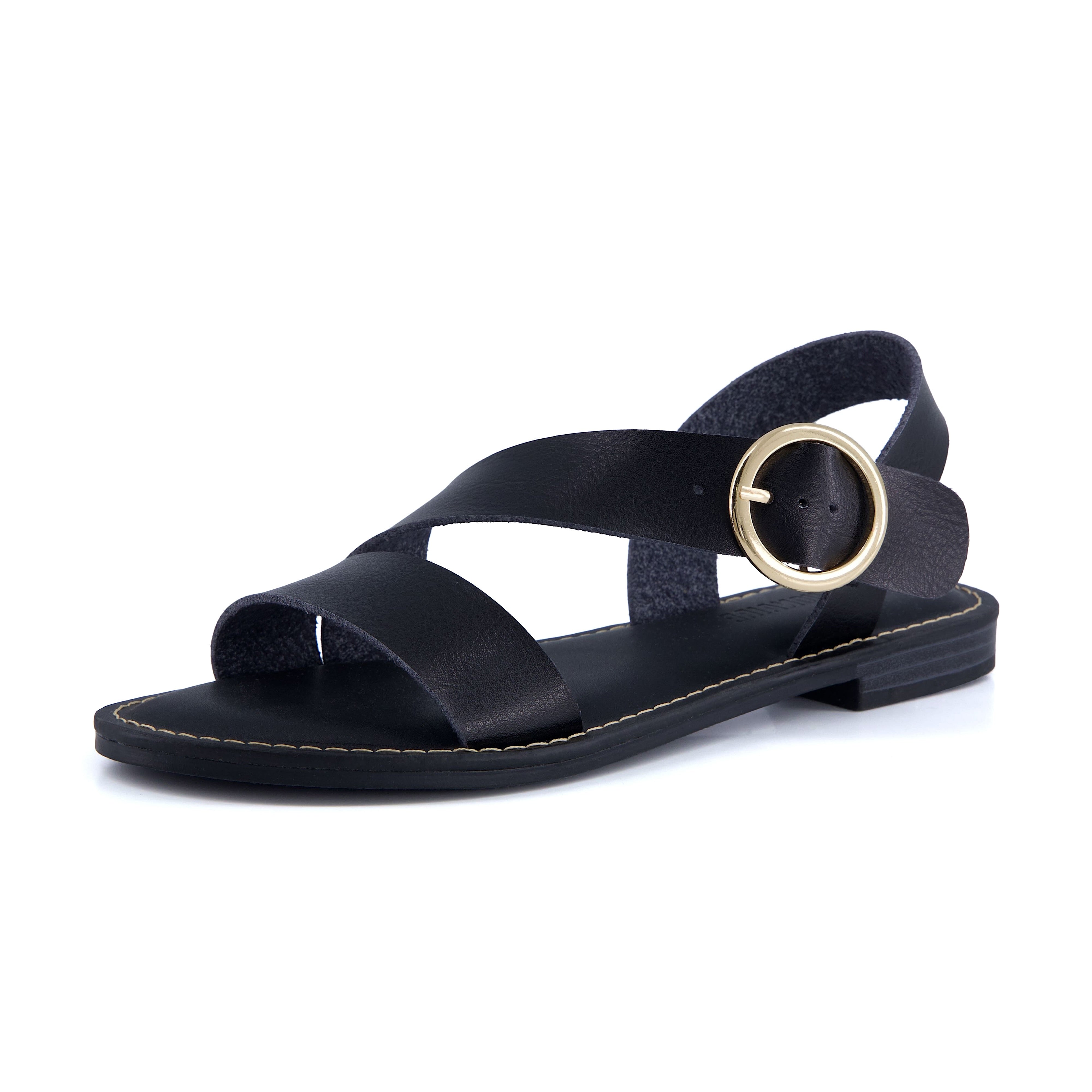 Lisbon Strappy Sandals Black