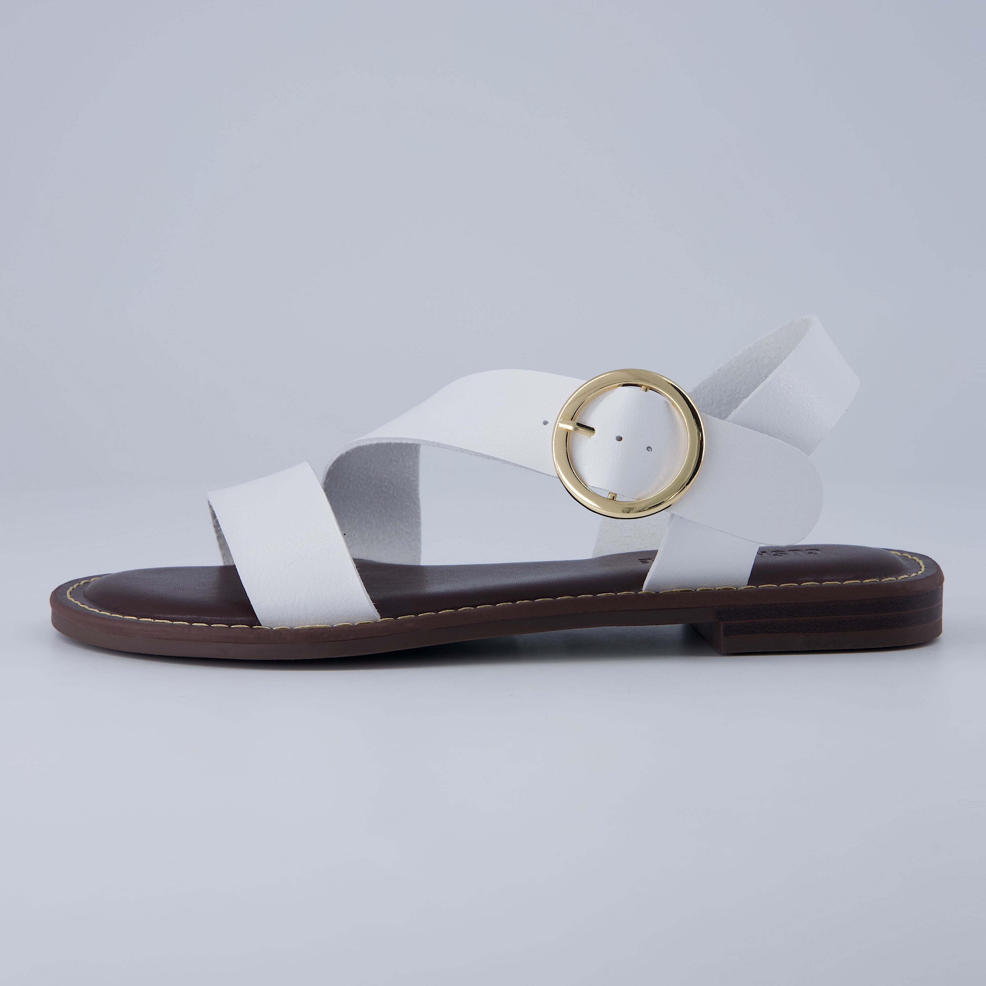 Lisbon Strappy Sandals White