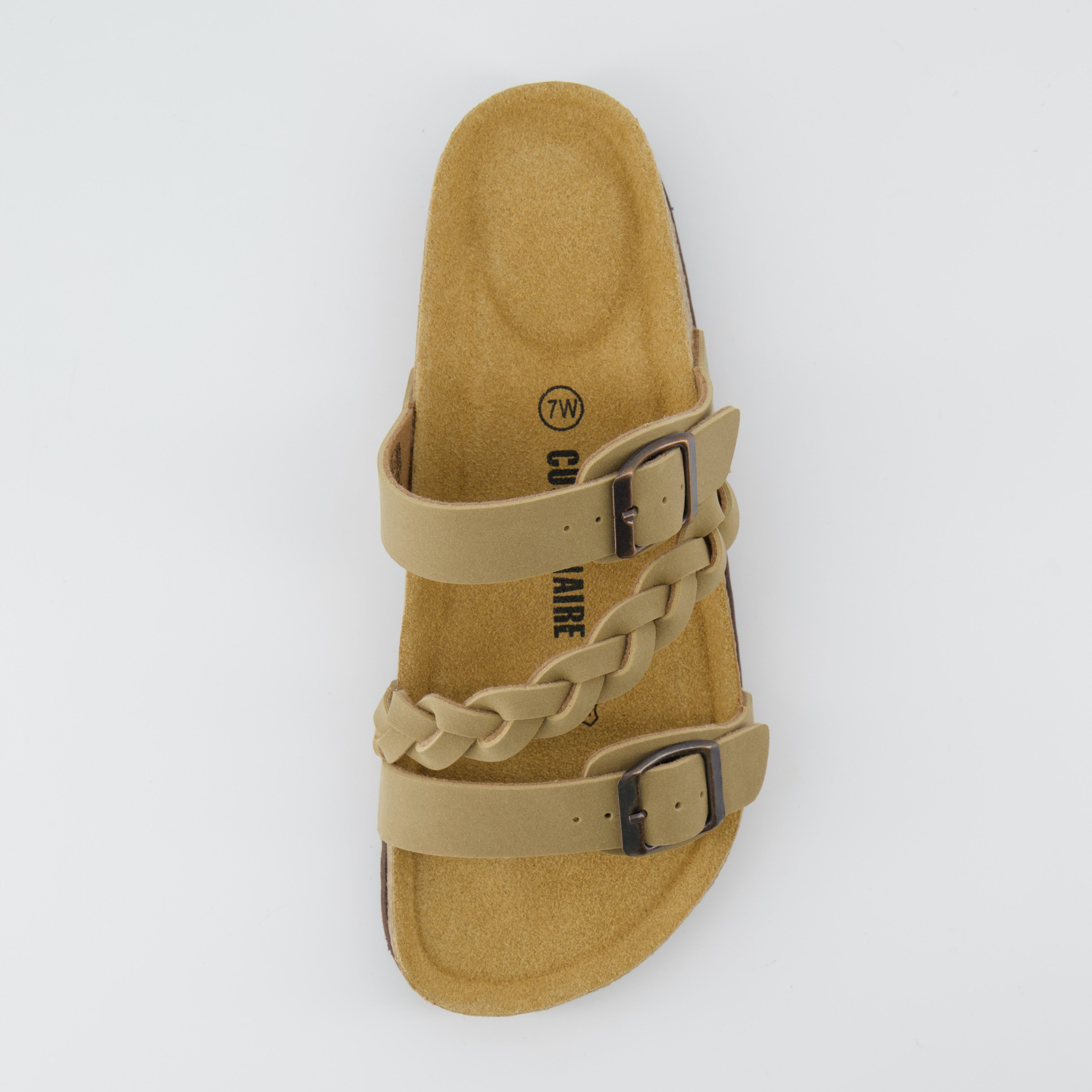 Lizzy Cork Footbed Sandal Taupe