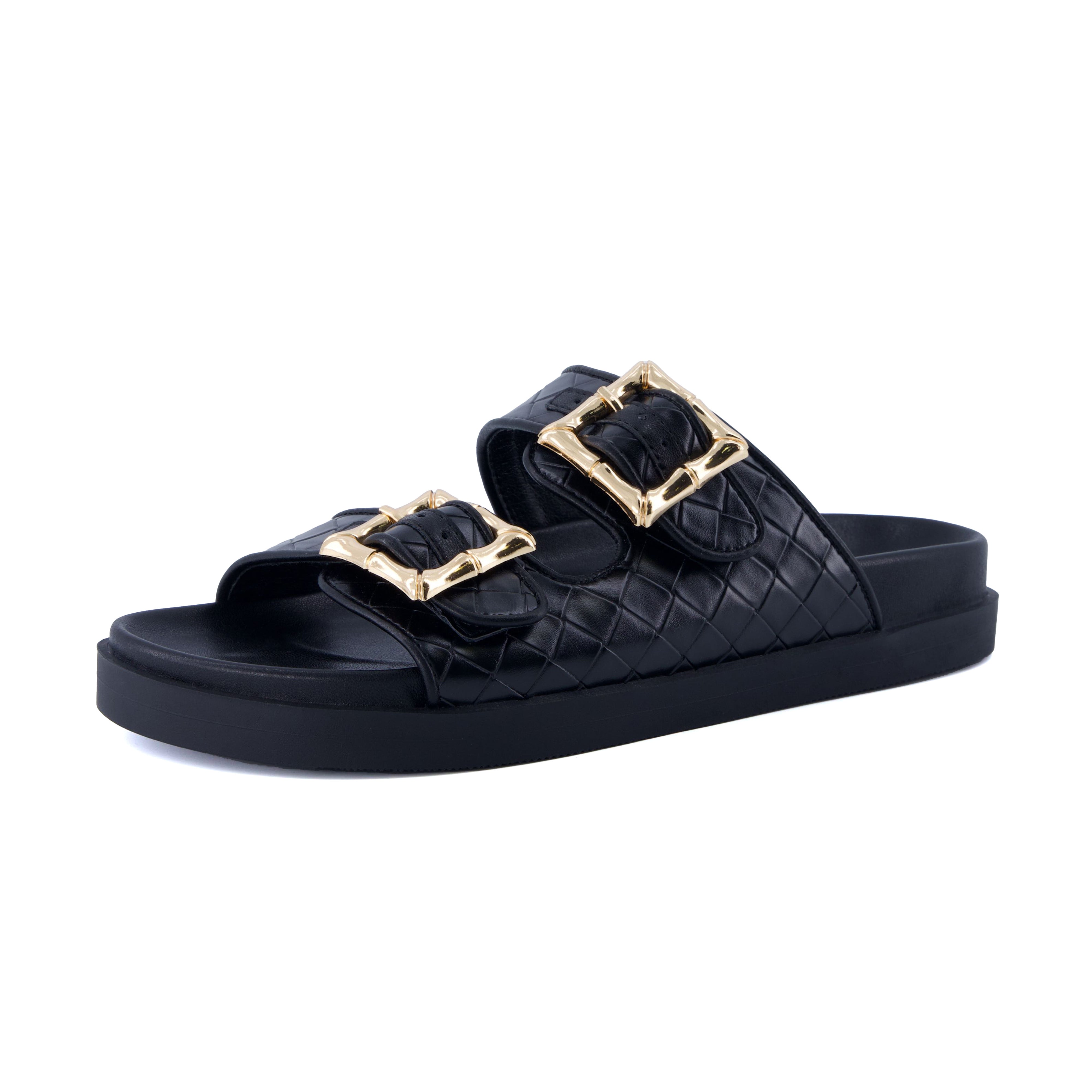 Loft Quilted Slide Sandal Black