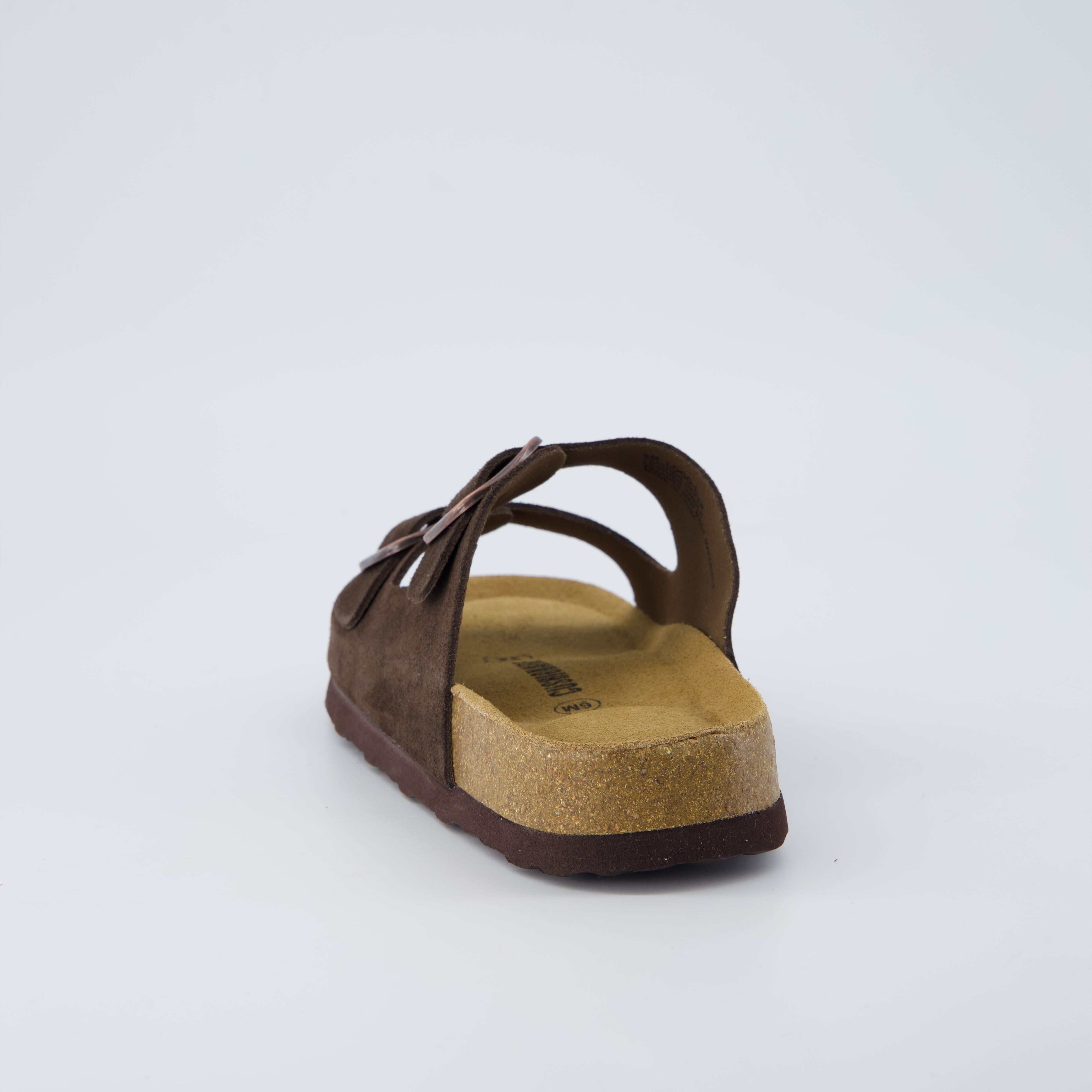 Logo Leather Sandal Chocolate