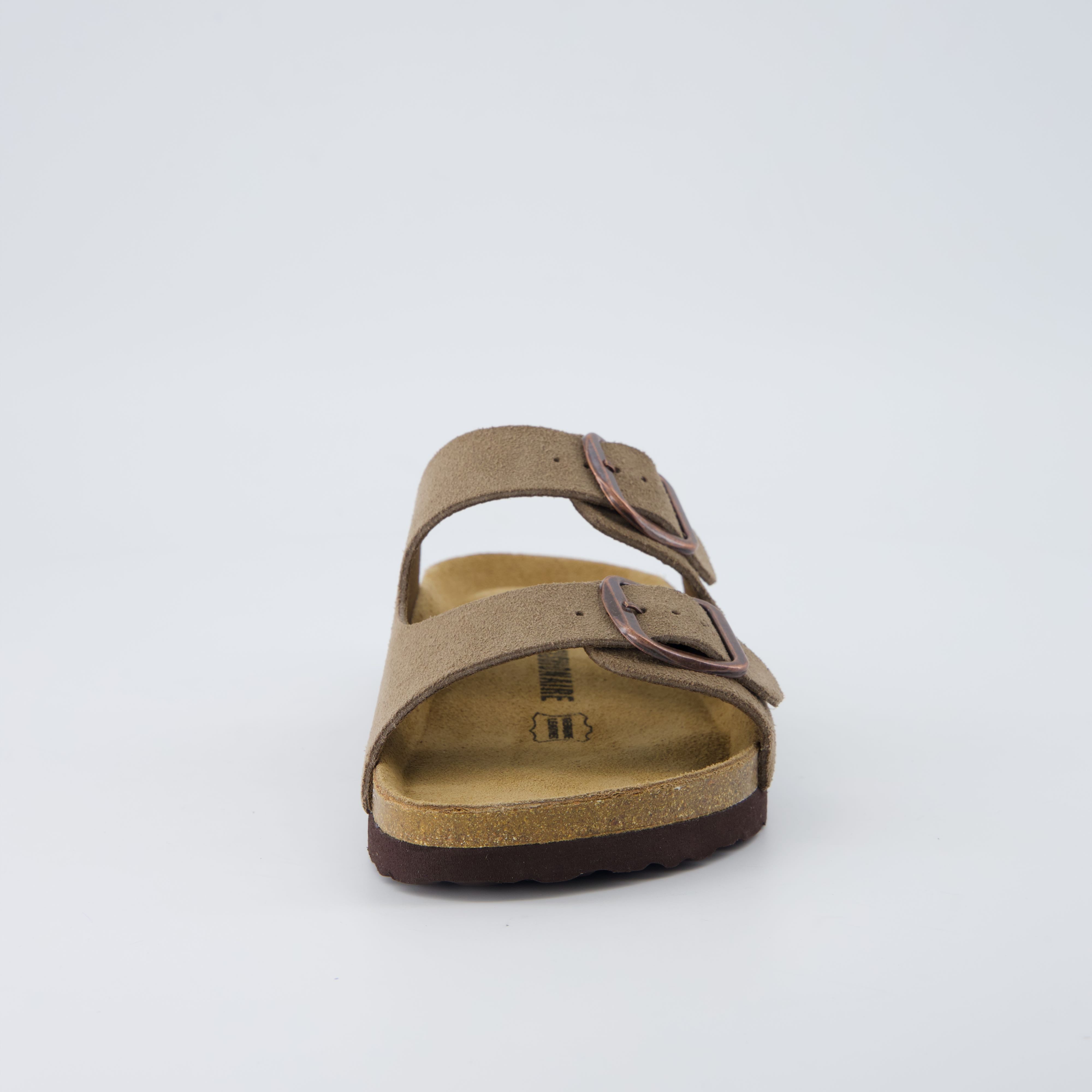 Logo Leather Sandal Moss