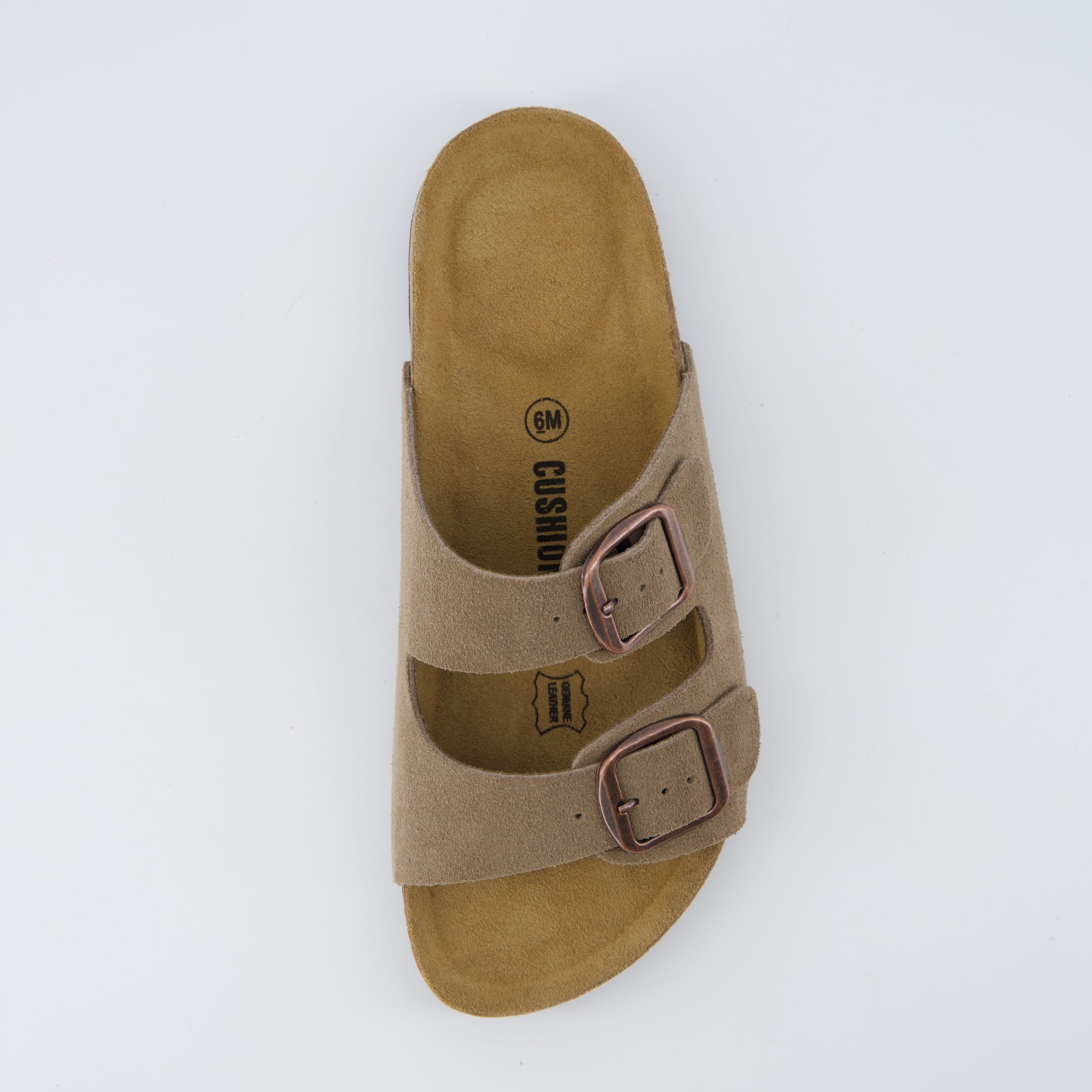 Logo Leather Sandal Moss