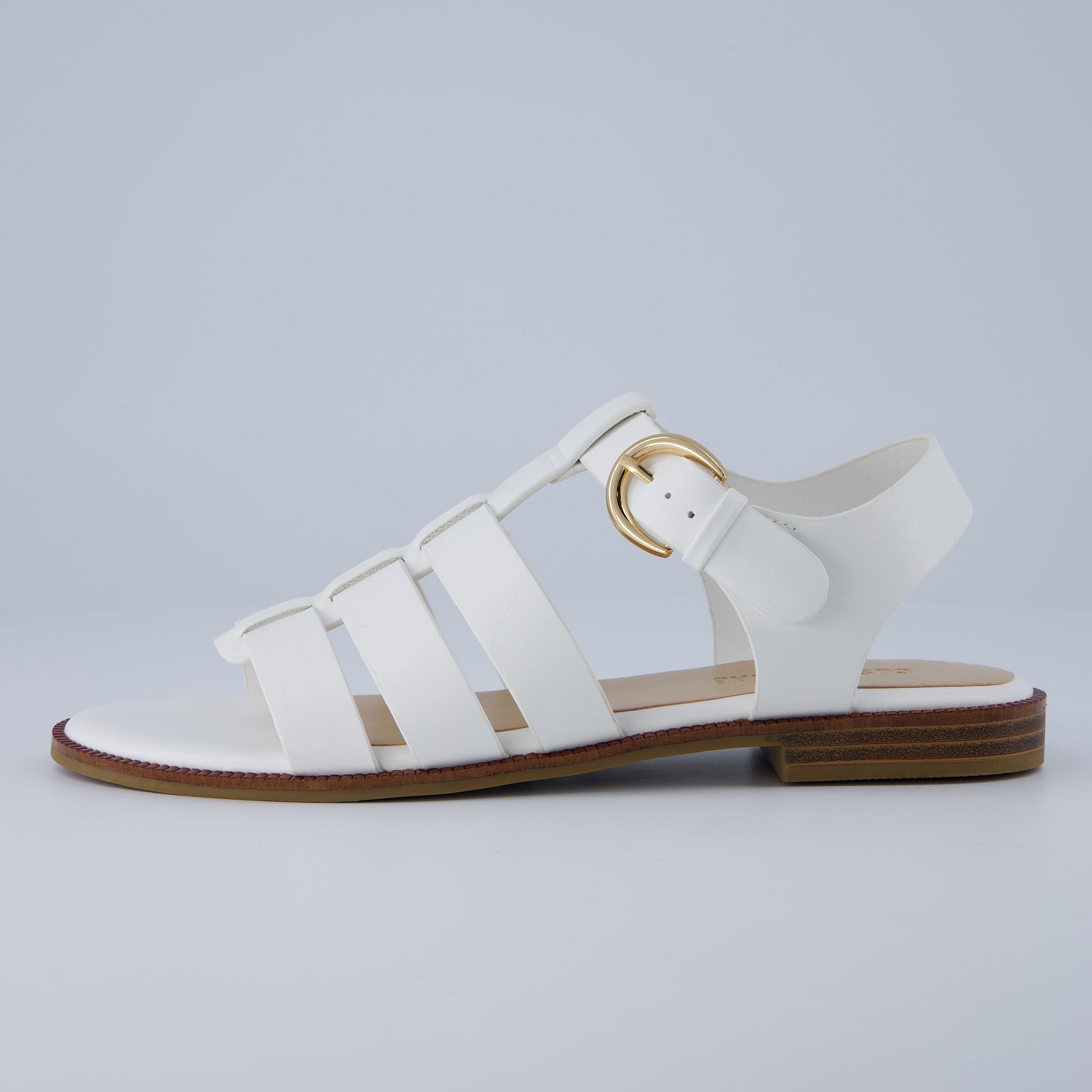 London Fisherman Sandal White