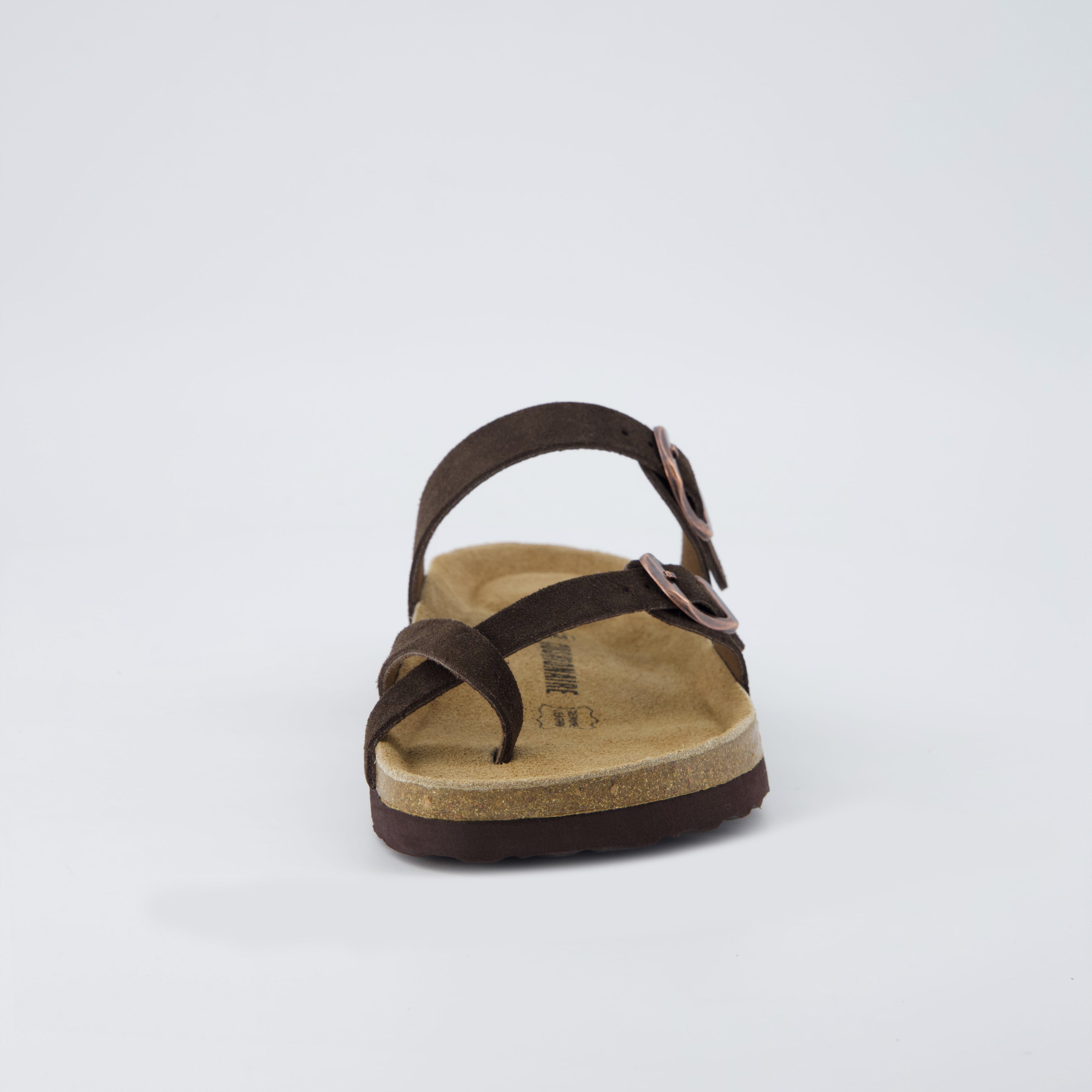 Lucky Cork Footbed Sandals Chocolate