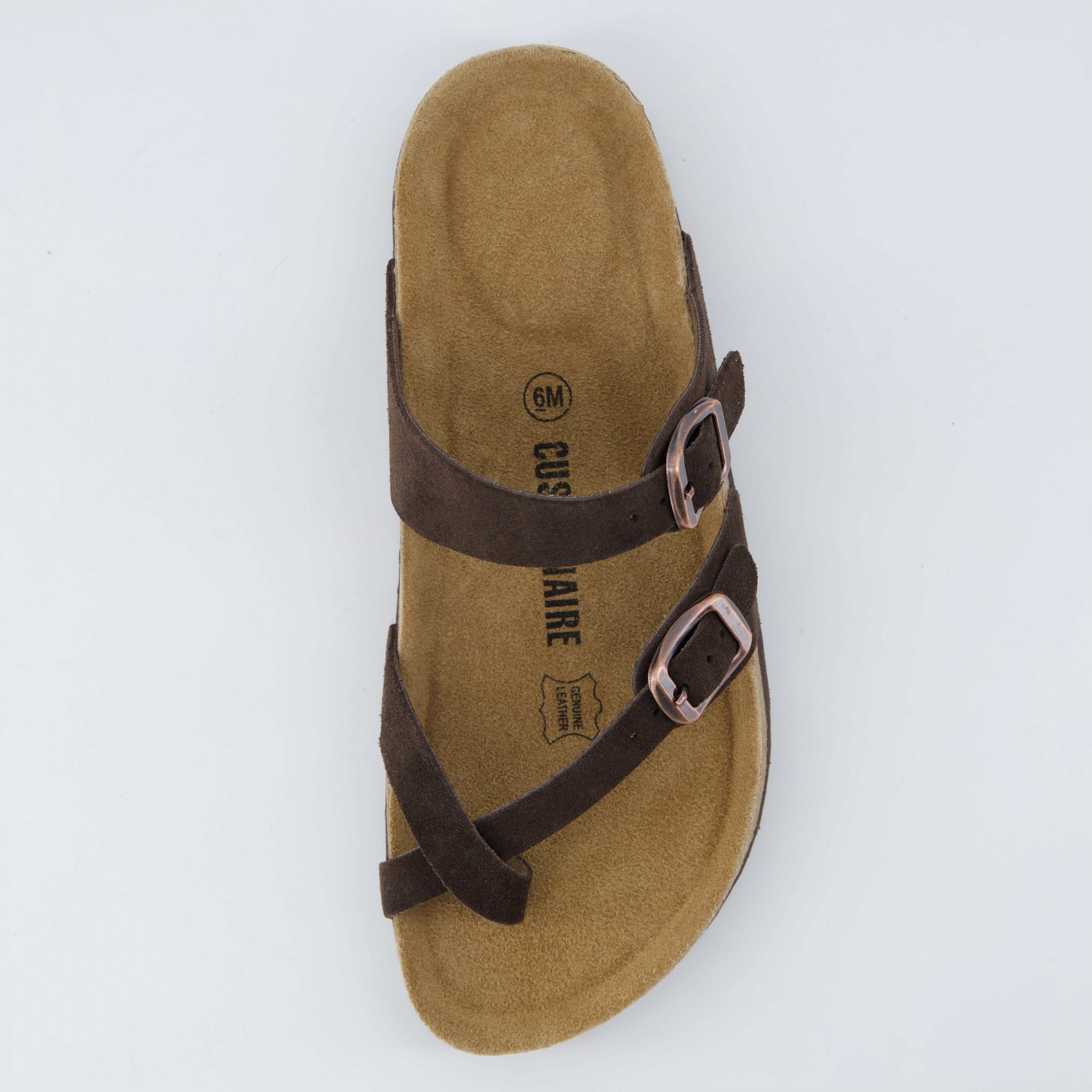 Lucky Cork Footbed Sandals Chocolate