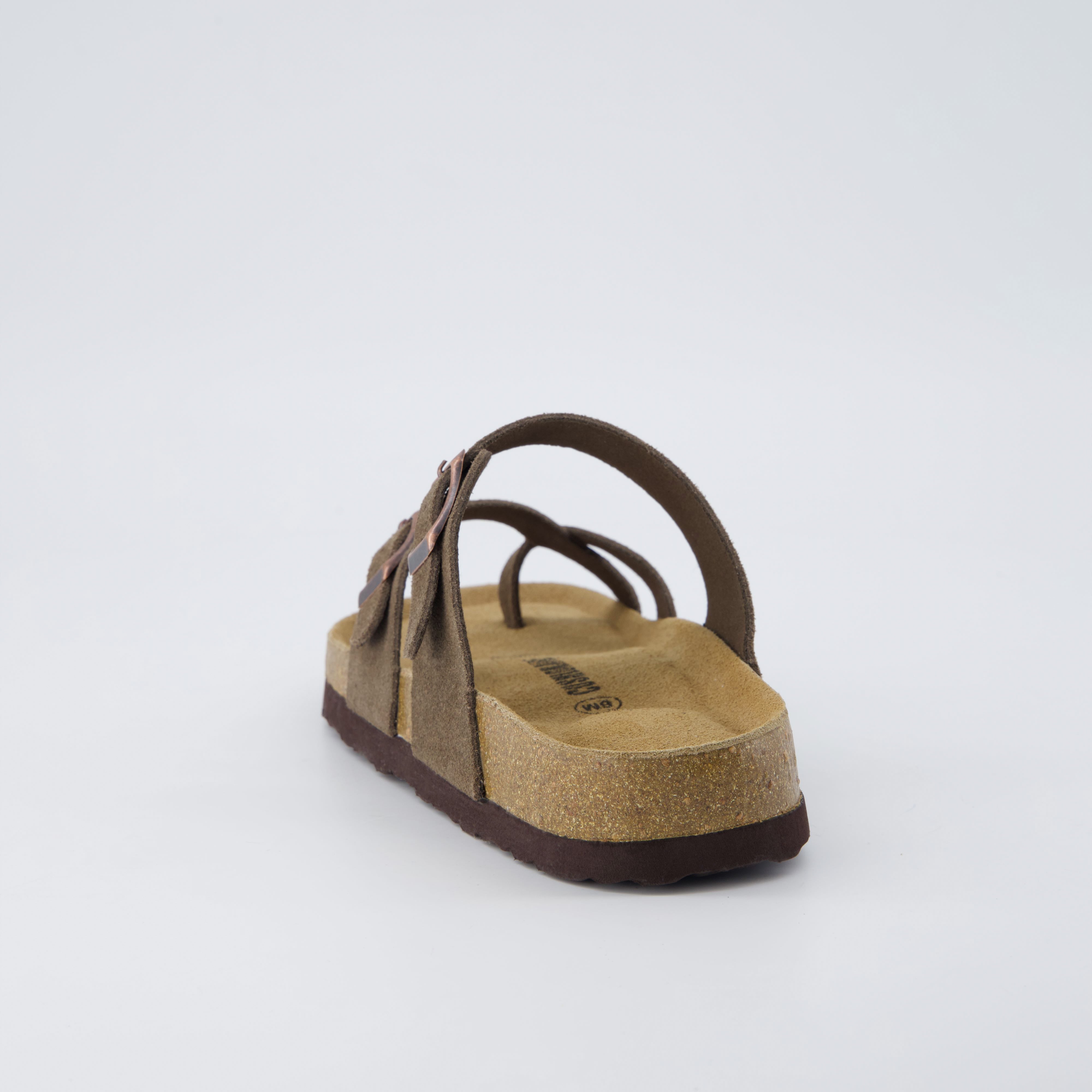 Lucky Cork Footbed Sandals Dark Taupe