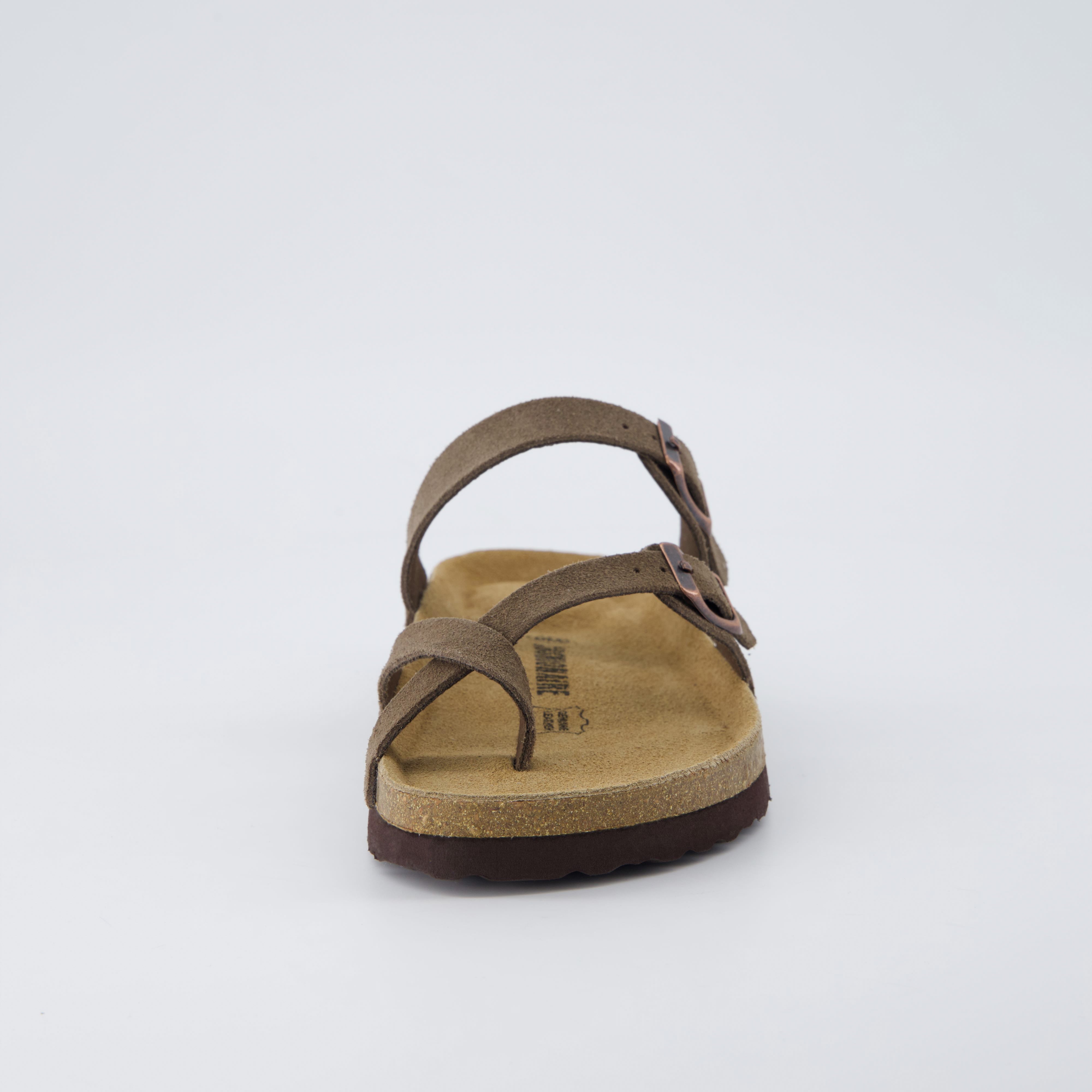 Lucky Cork Footbed Sandals Dark Taupe