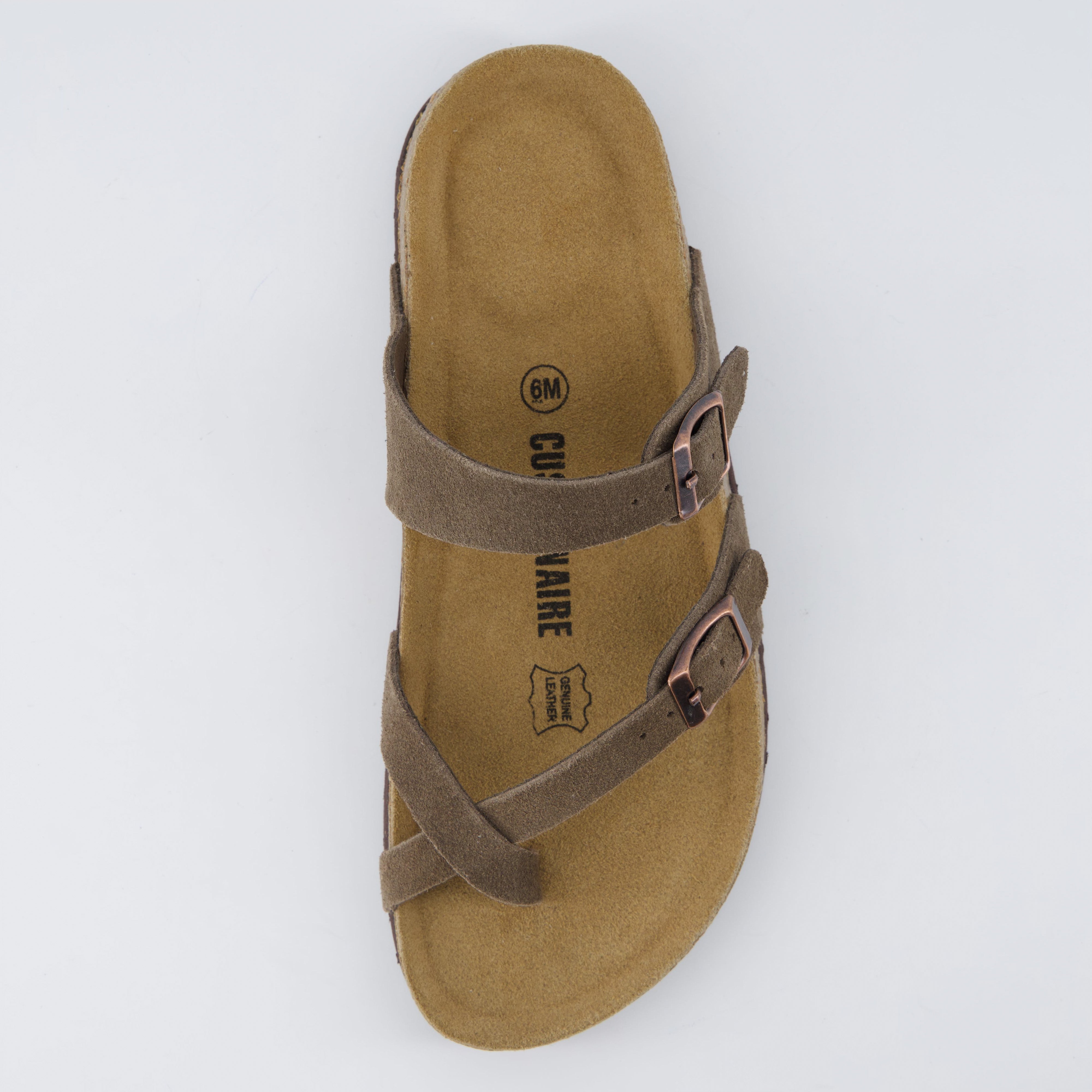 Lucky Cork Footbed Sandals Dark Taupe