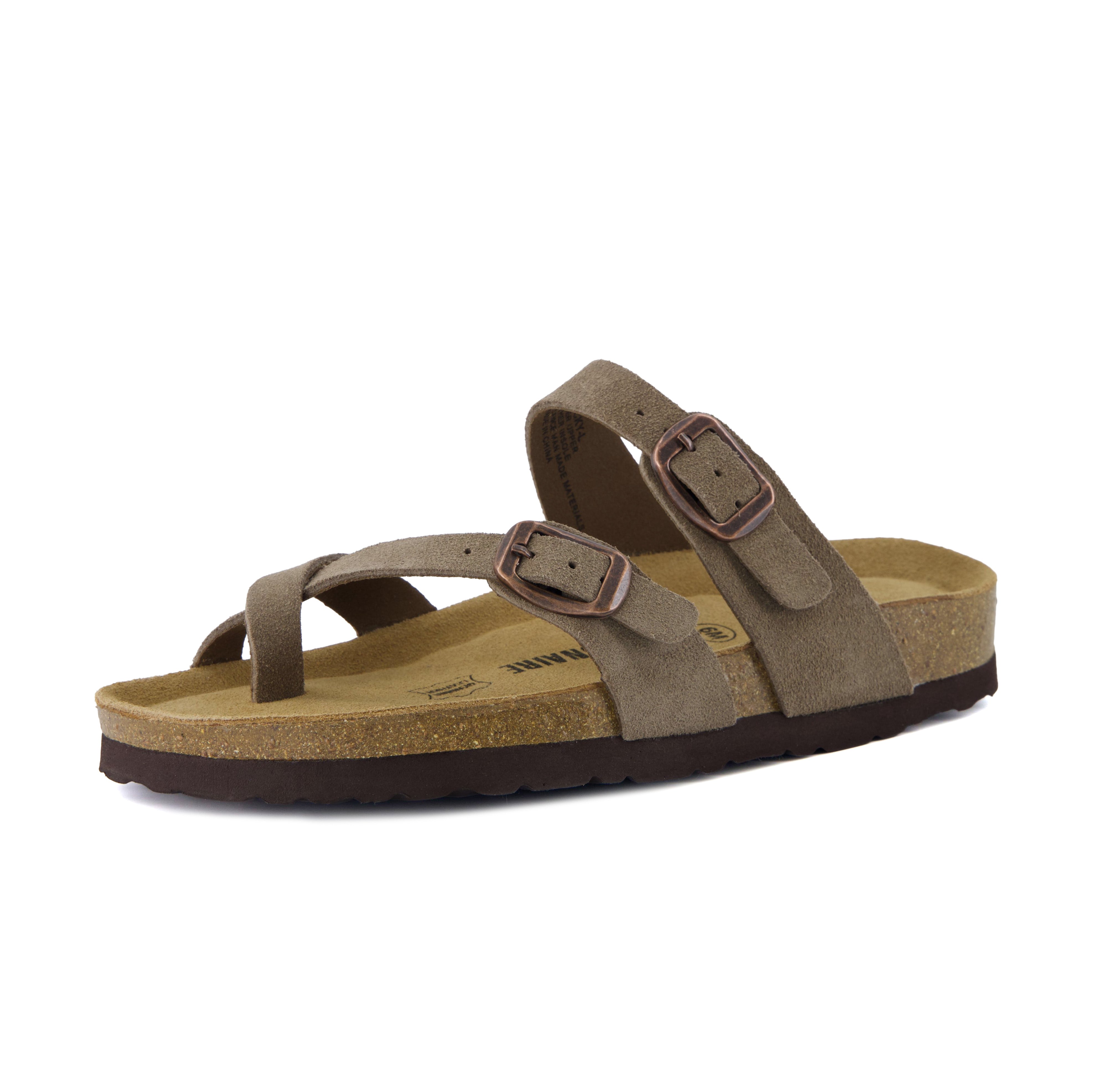 Lucky Cork Footbed Sandals Moss