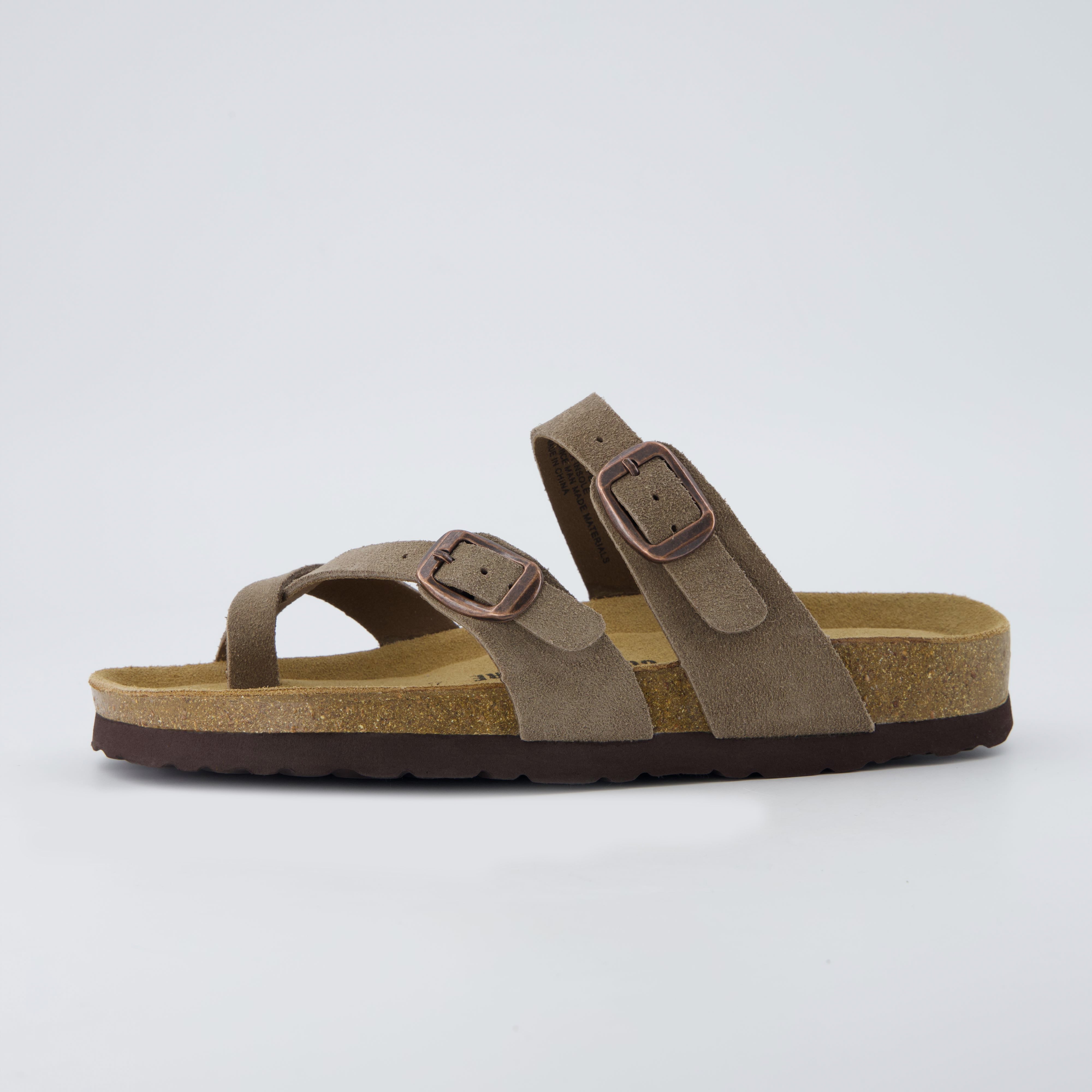 Lucky Cork Footbed Sandals Moss