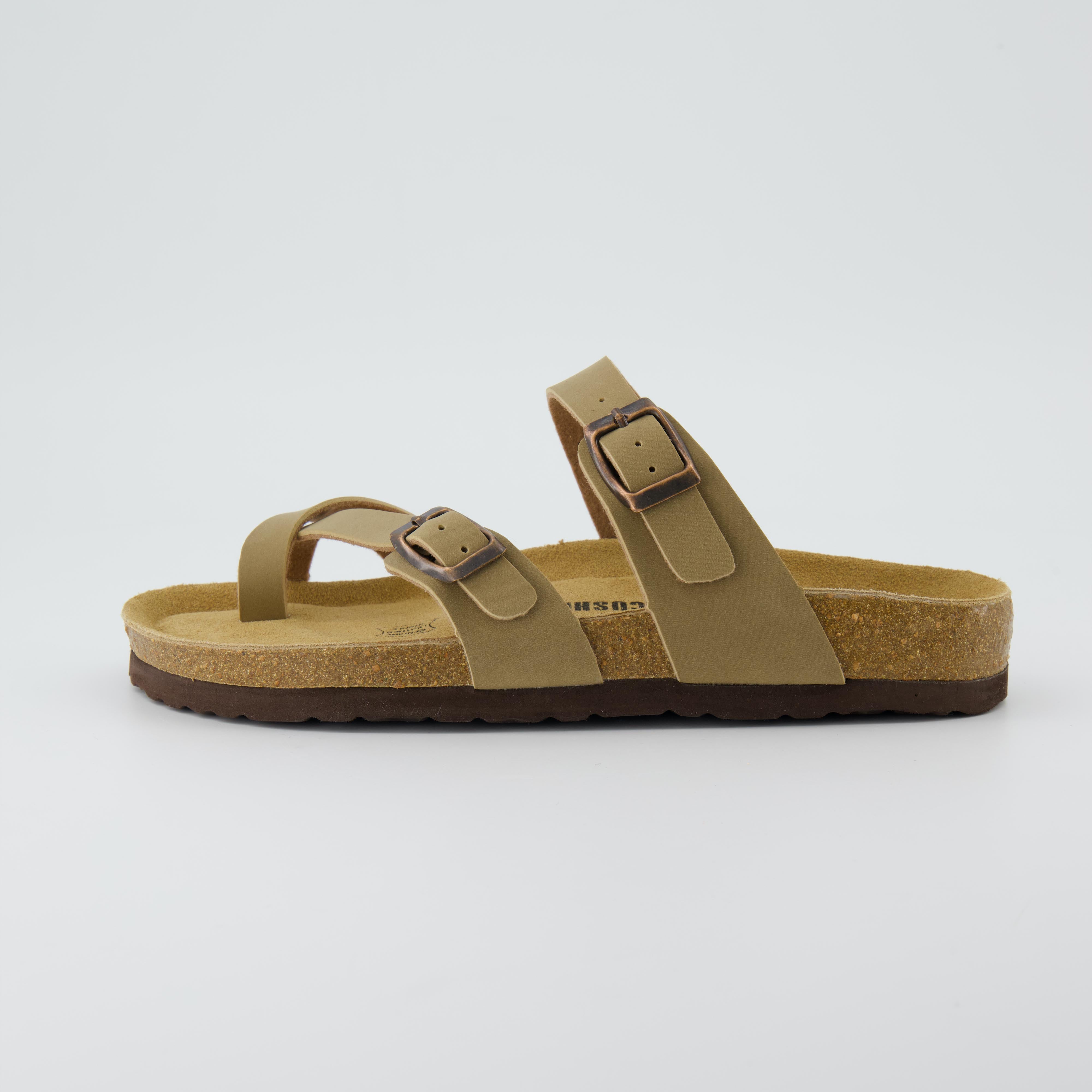 Luna Cork Footbed Sandal Taupe