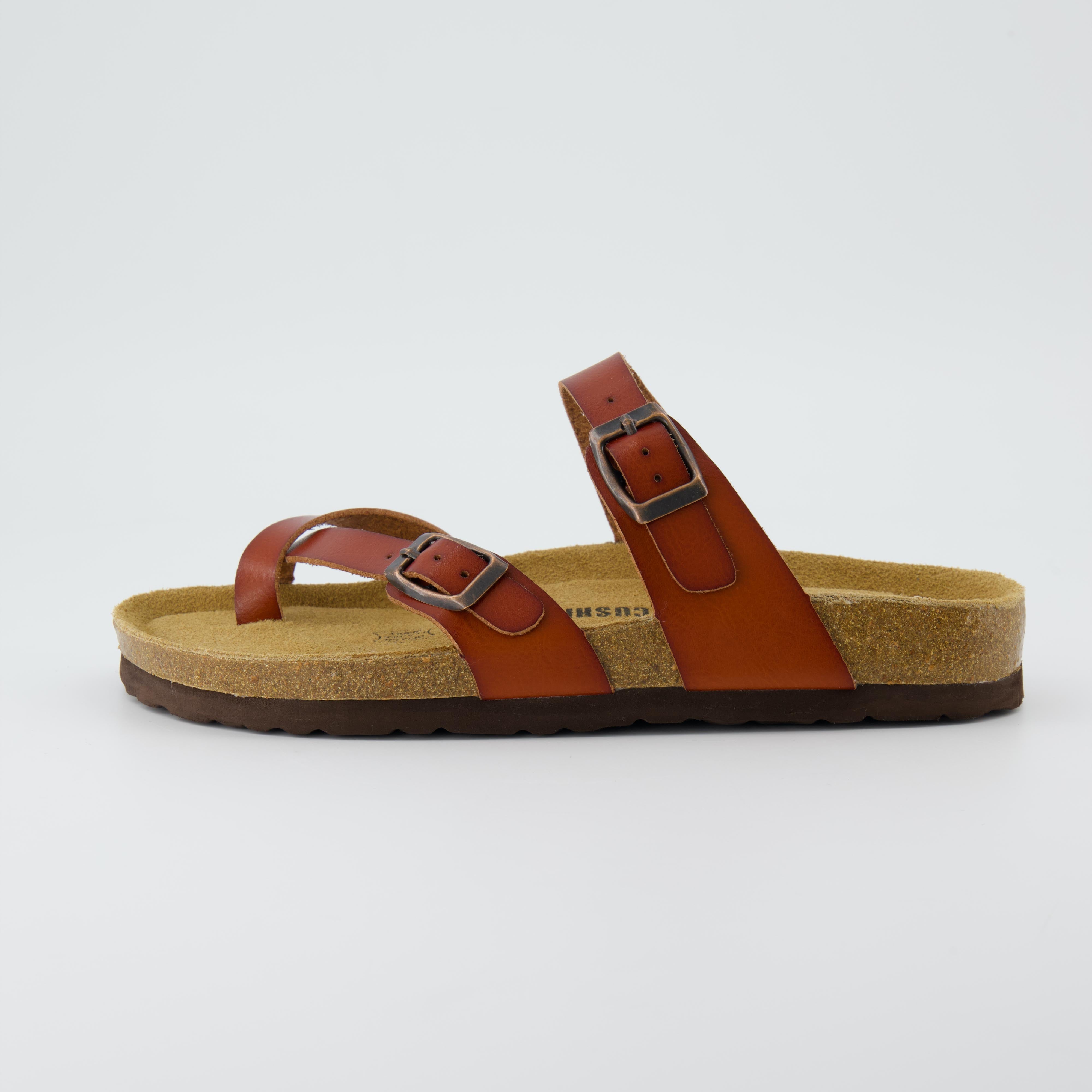 Luna Cork Footbed Sandal Whiskey