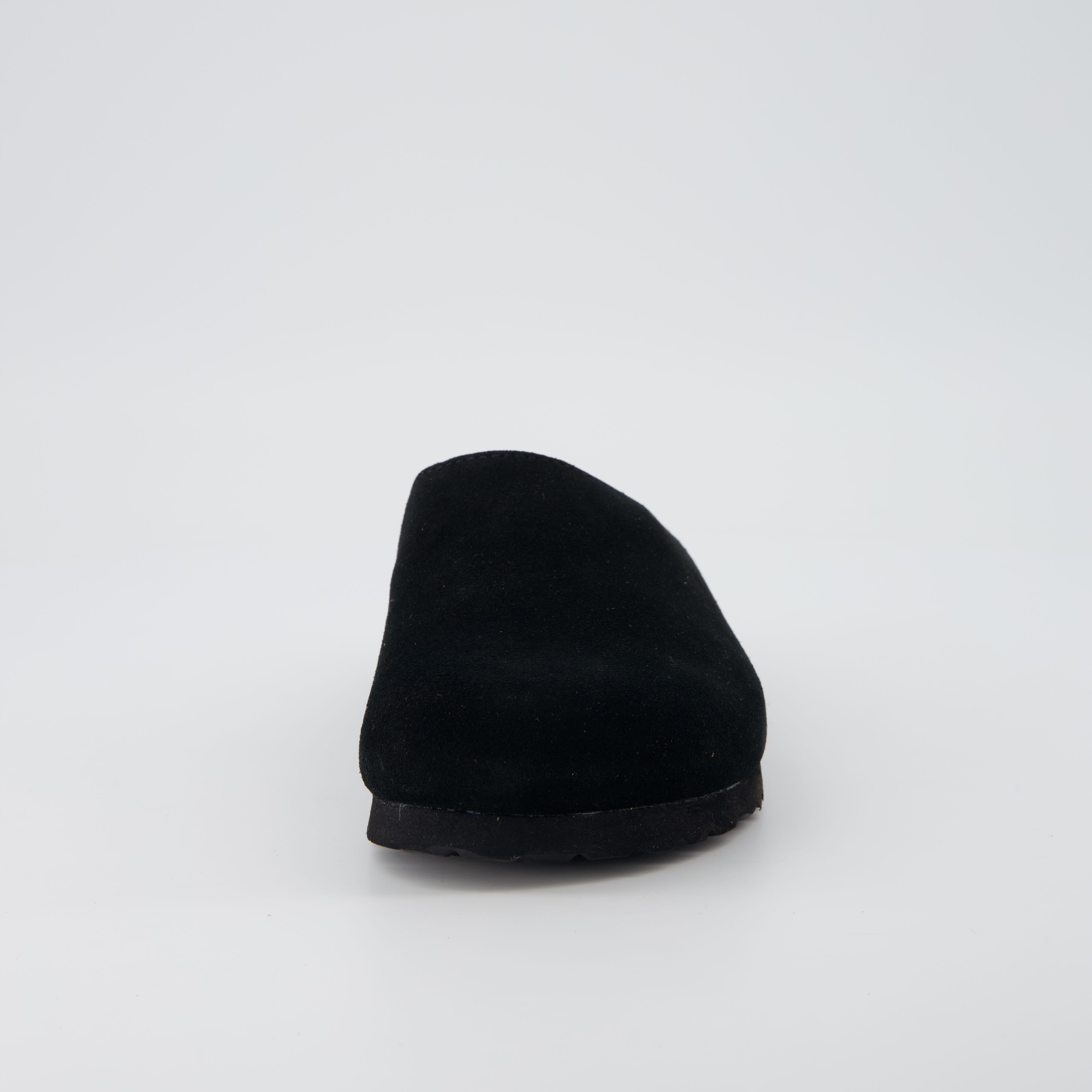 Lute Suede Clogs Black