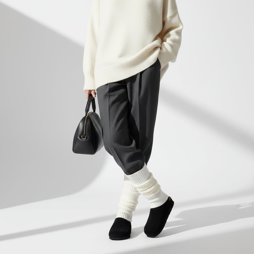 Lute Suede Clogs Black