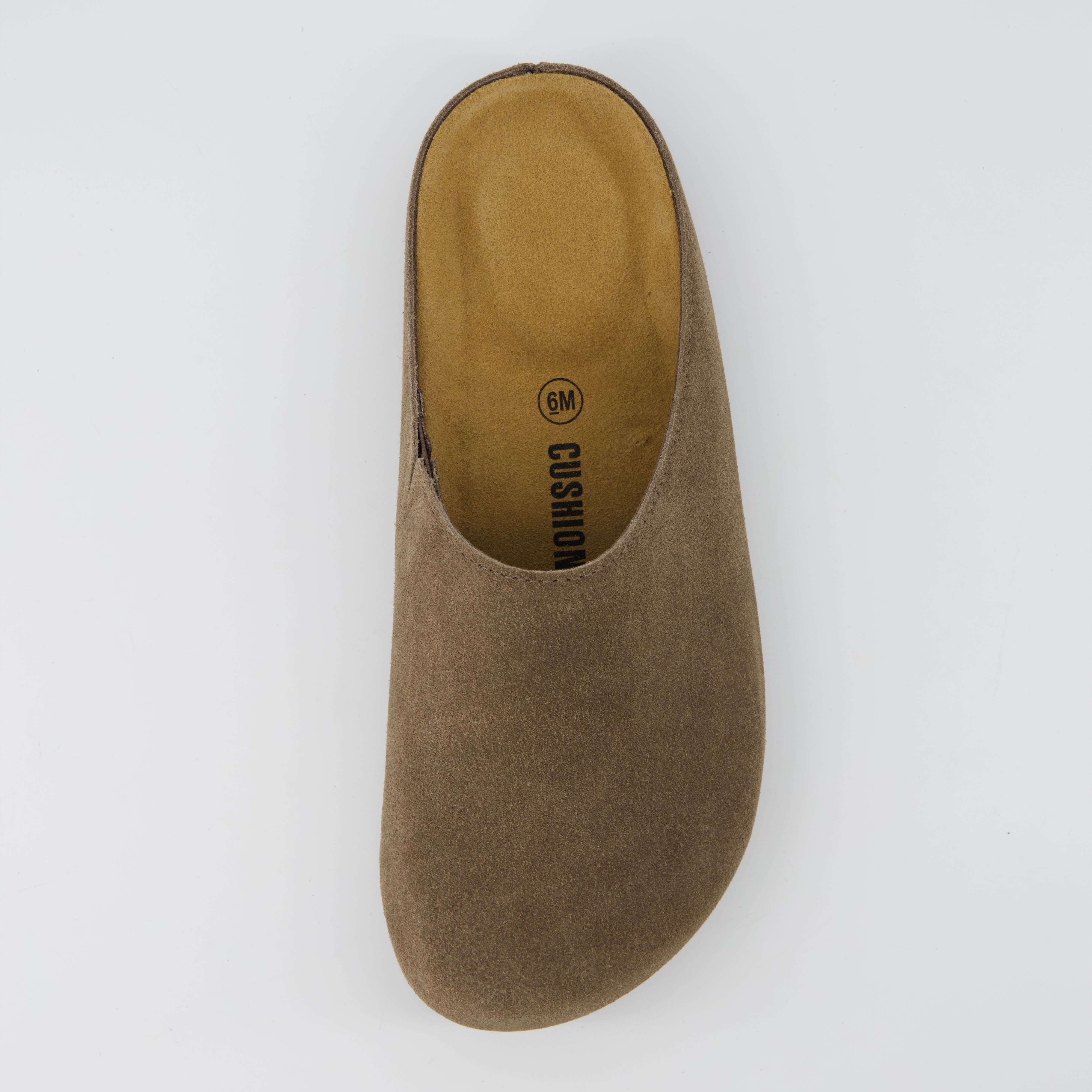 Lute Suede Clogs Taupe