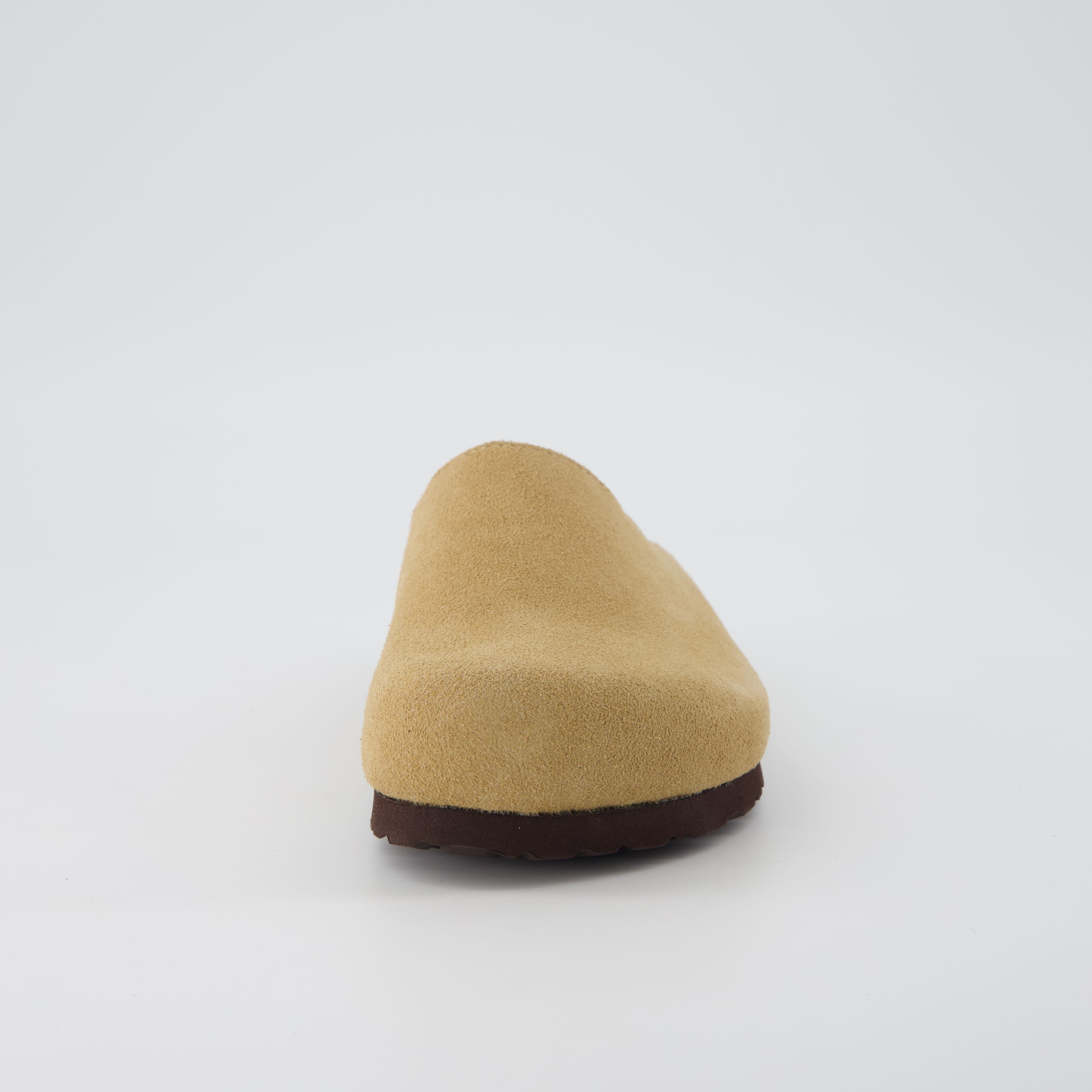 Lute Suede Clogs Sand