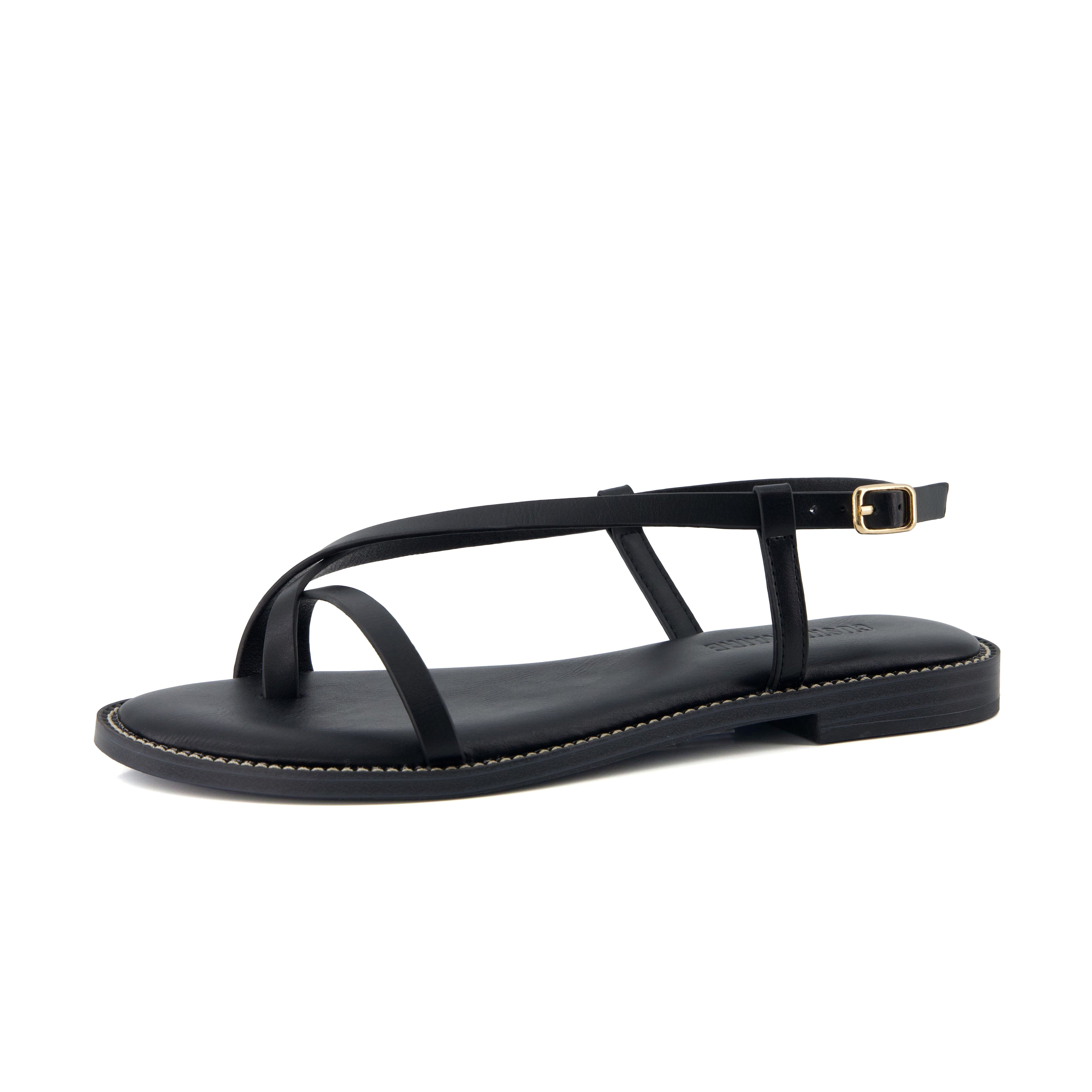 Luxor Flat Sandals Black