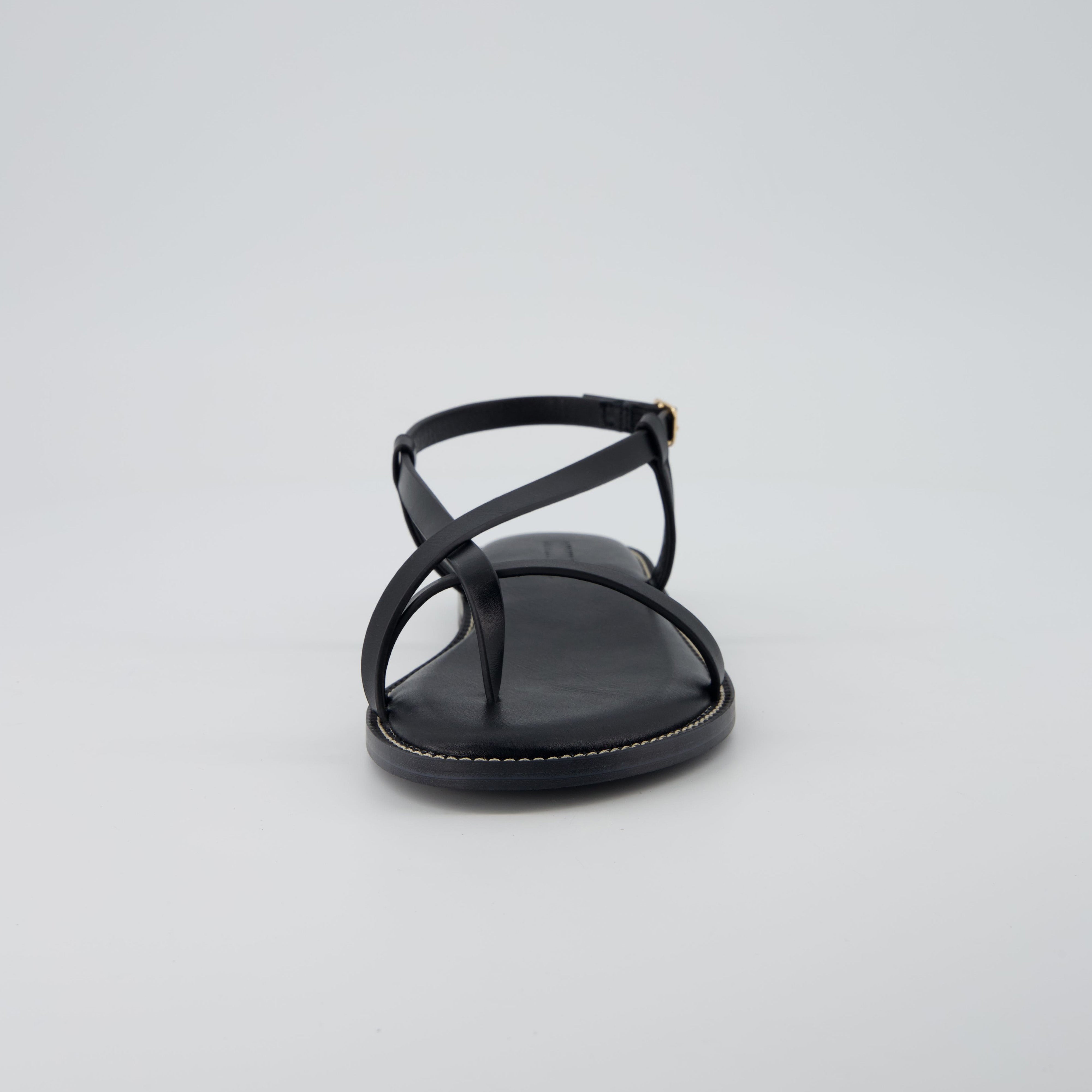 Luxor Flat Sandals Black