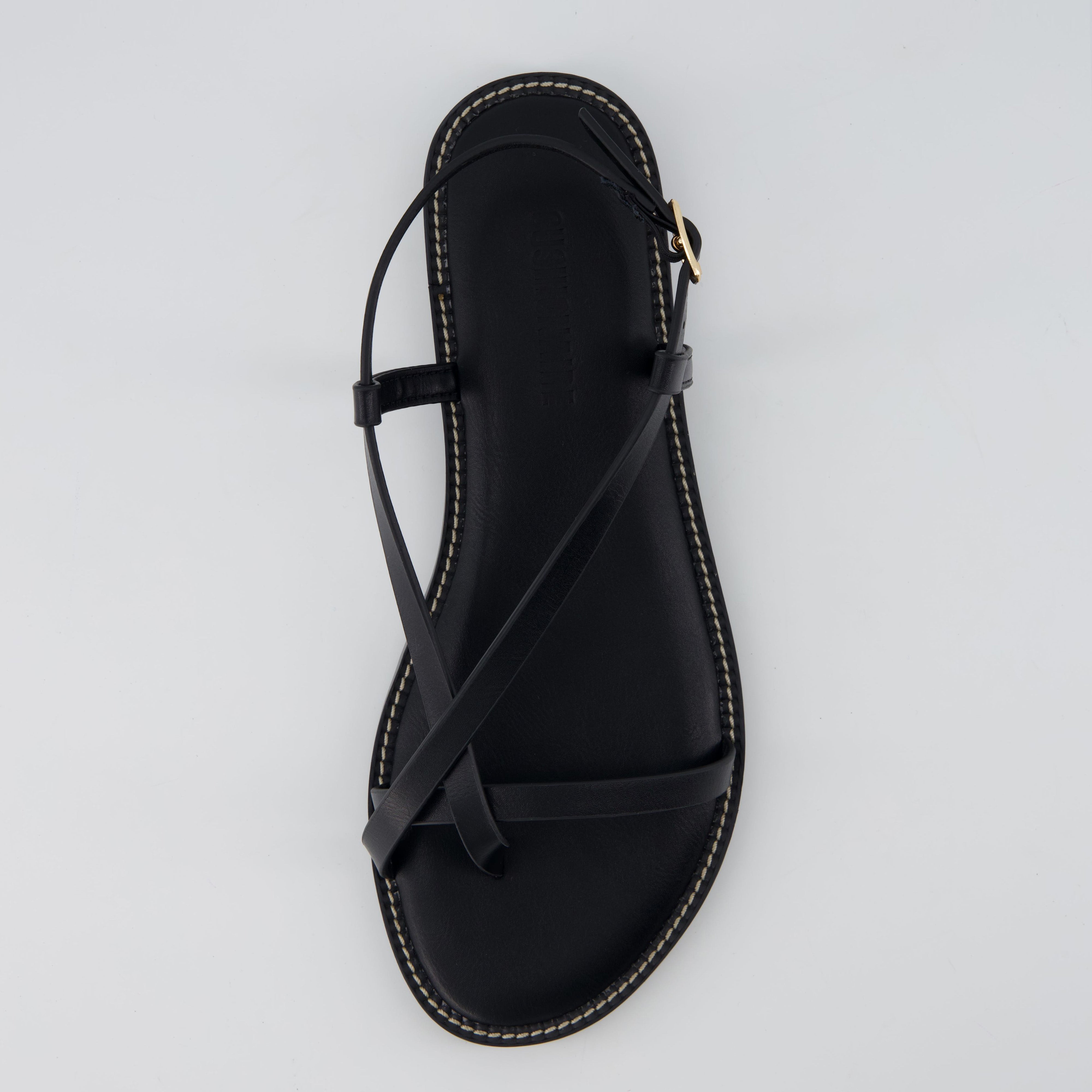 Luxor Flat Sandals Black